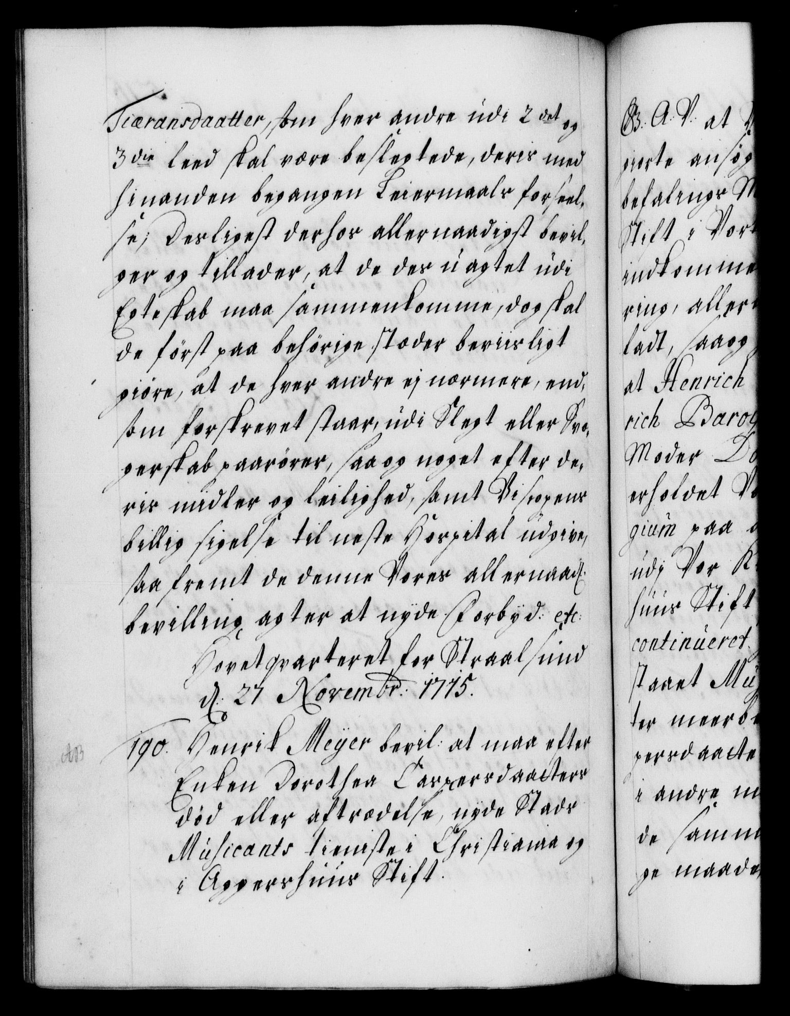 Danske Kanselli 1572-1799, AV/RA-EA-3023/F/Fc/Fca/Fcaa/L0021: Norske registre, 1712-1715, p. 576b