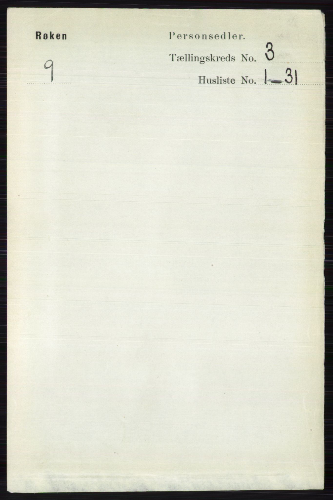 RA, 1891 census for 0627 Røyken, 1891, p. 1195