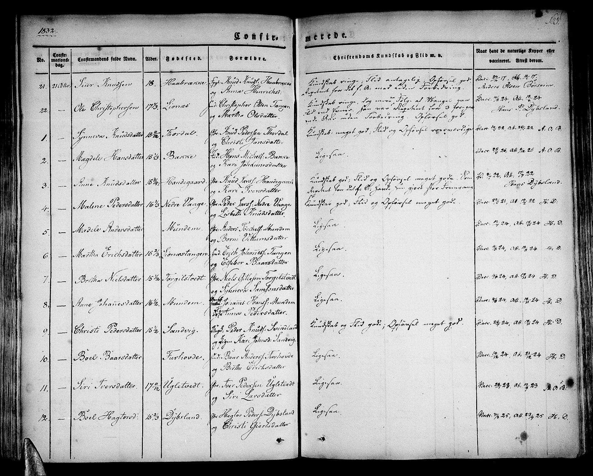 Strandebarm sokneprestembete, AV/SAB-A-78401/H/Haa: Parish register (official) no. A 6, 1826-1843, p. 165