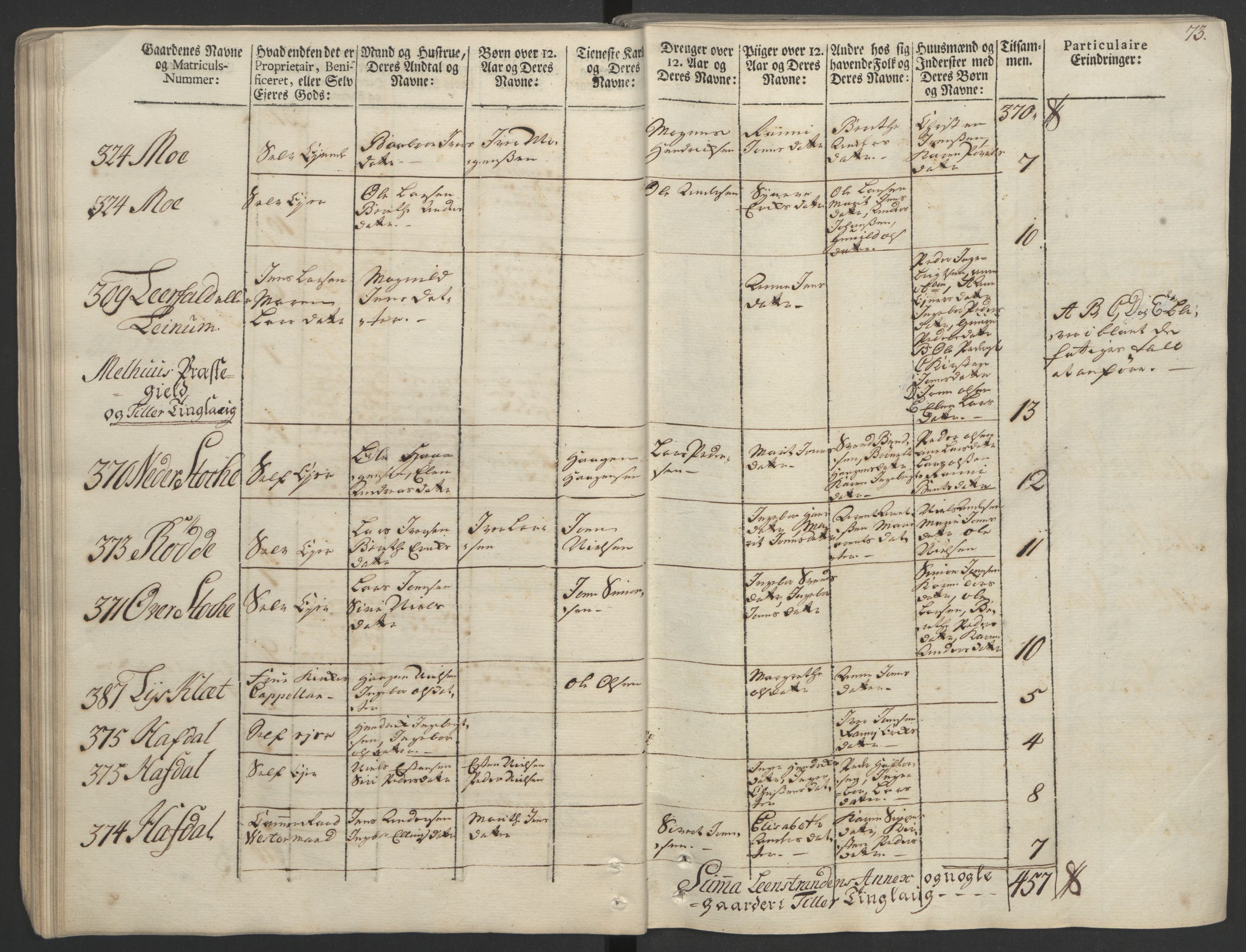 Rentekammeret inntil 1814, Realistisk ordnet avdeling, AV/RA-EA-4070/Ol/L0020/0002: [Gg 10]: Ekstraskatten, 23.09.1762. Romsdal, Strinda, Selbu, Inderøy. / Strinda og Selbu, 1763, p. 70