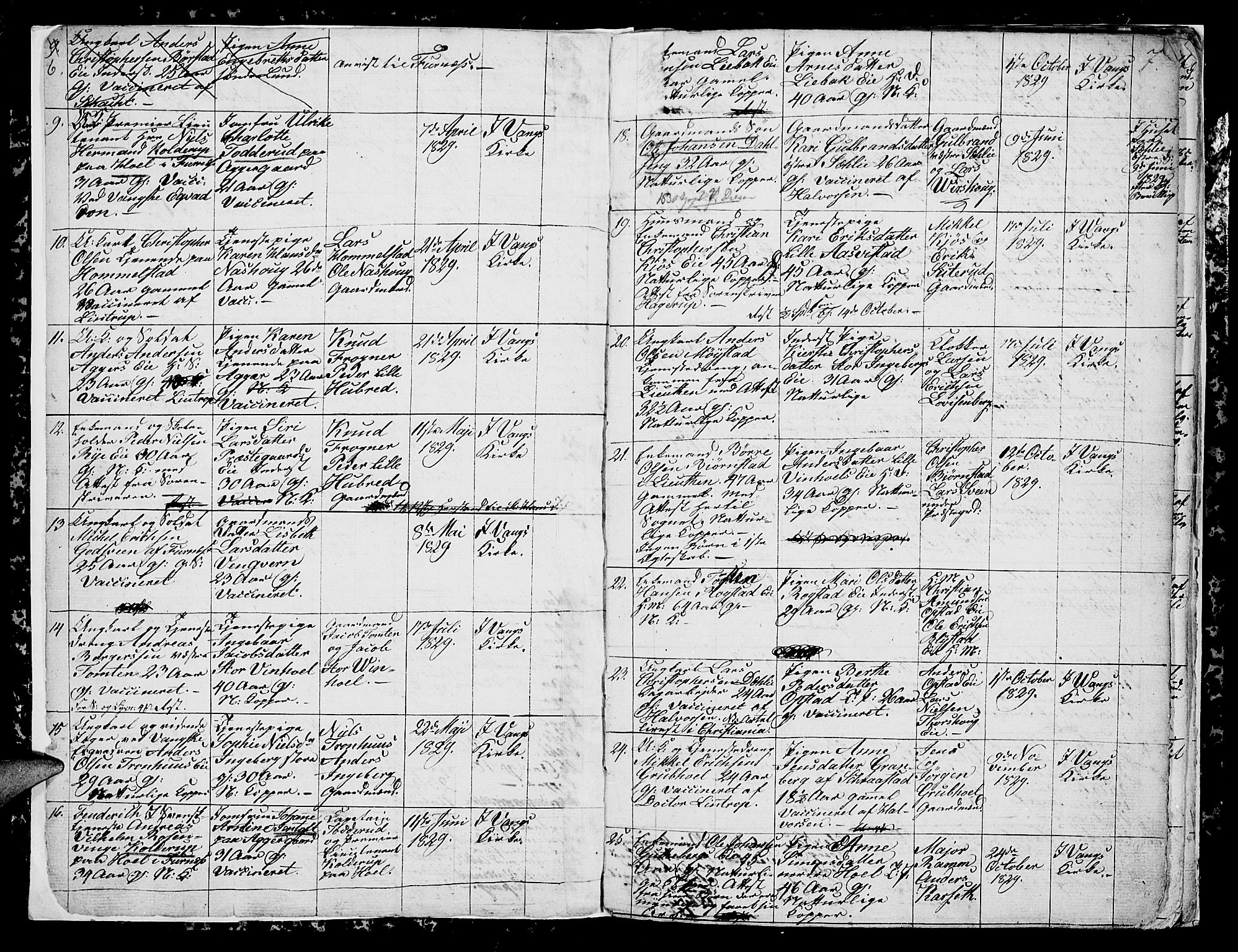 Vang prestekontor, Hedmark, AV/SAH-PREST-008/H/Ha/Hab/L0007: Parish register (copy) no. 7, 1828-1832, p. 6-7