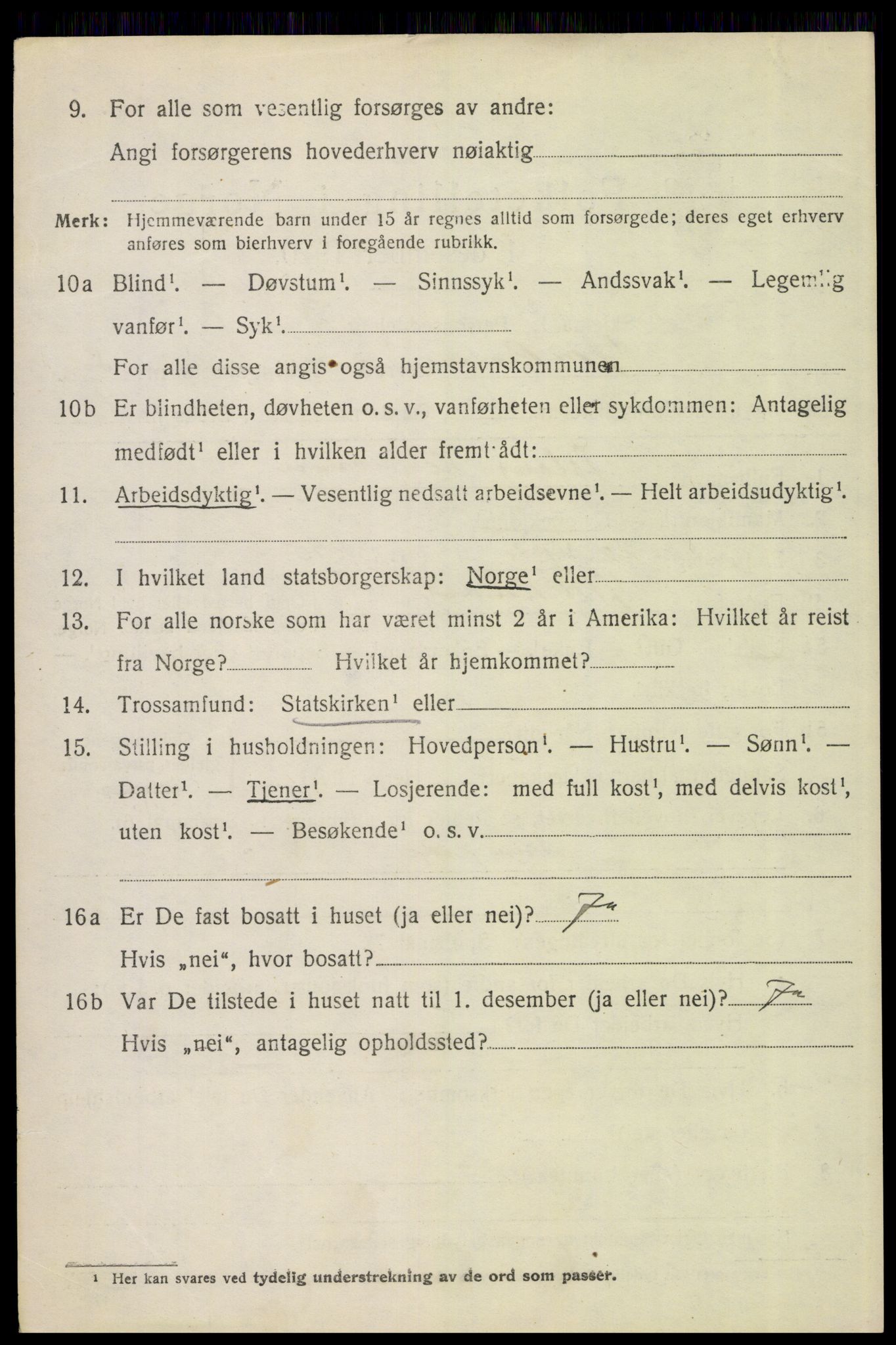 SAH, 1920 census for Ytre Rendal, 1920, p. 3920