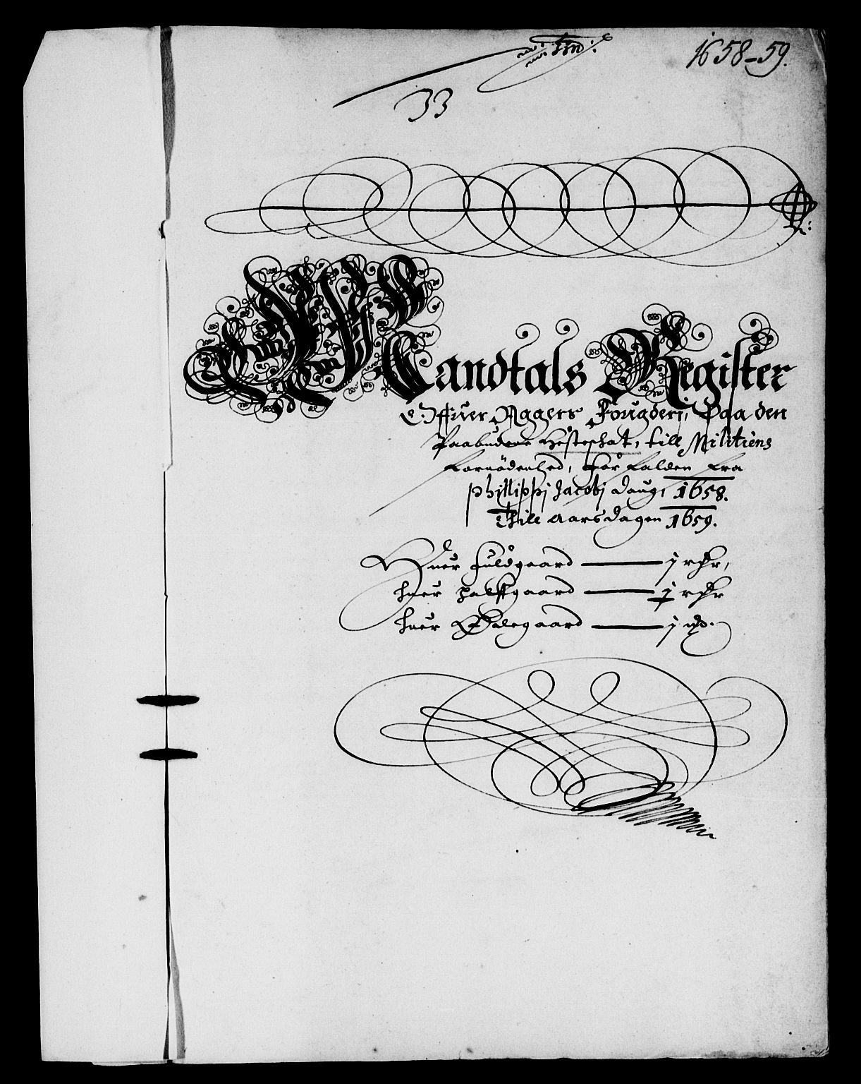 Rentekammeret inntil 1814, Reviderte regnskaper, Lensregnskaper, RA/EA-5023/R/Rb/Rba/L0248: Akershus len, 1658-1659