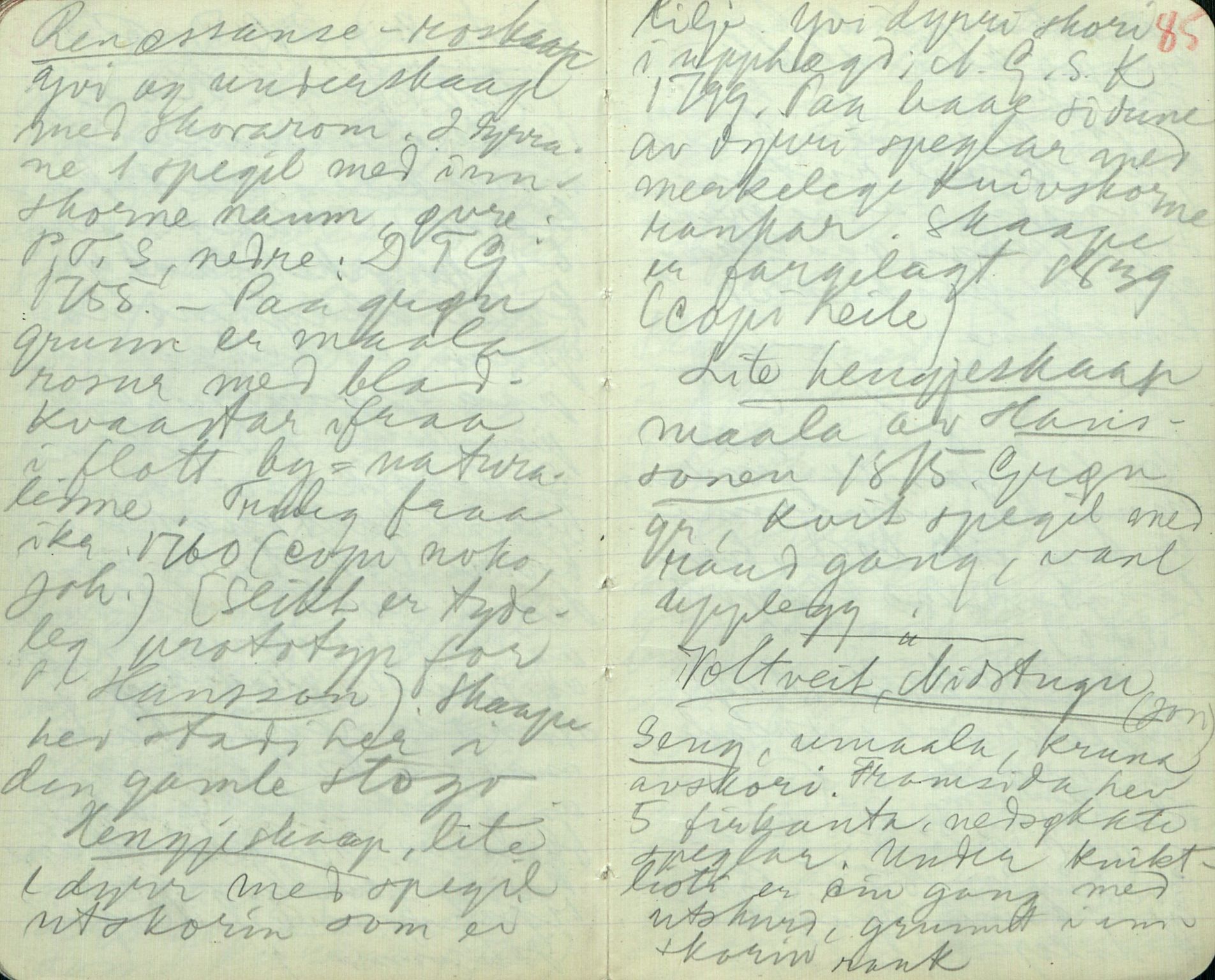 Rikard Berge, TEMU/TGM-A-1003/F/L0011/0003: 381-399 / 383 Oppskrifter frå Heddal, Bø, Sauherad, 1918-1919, p. 84-85