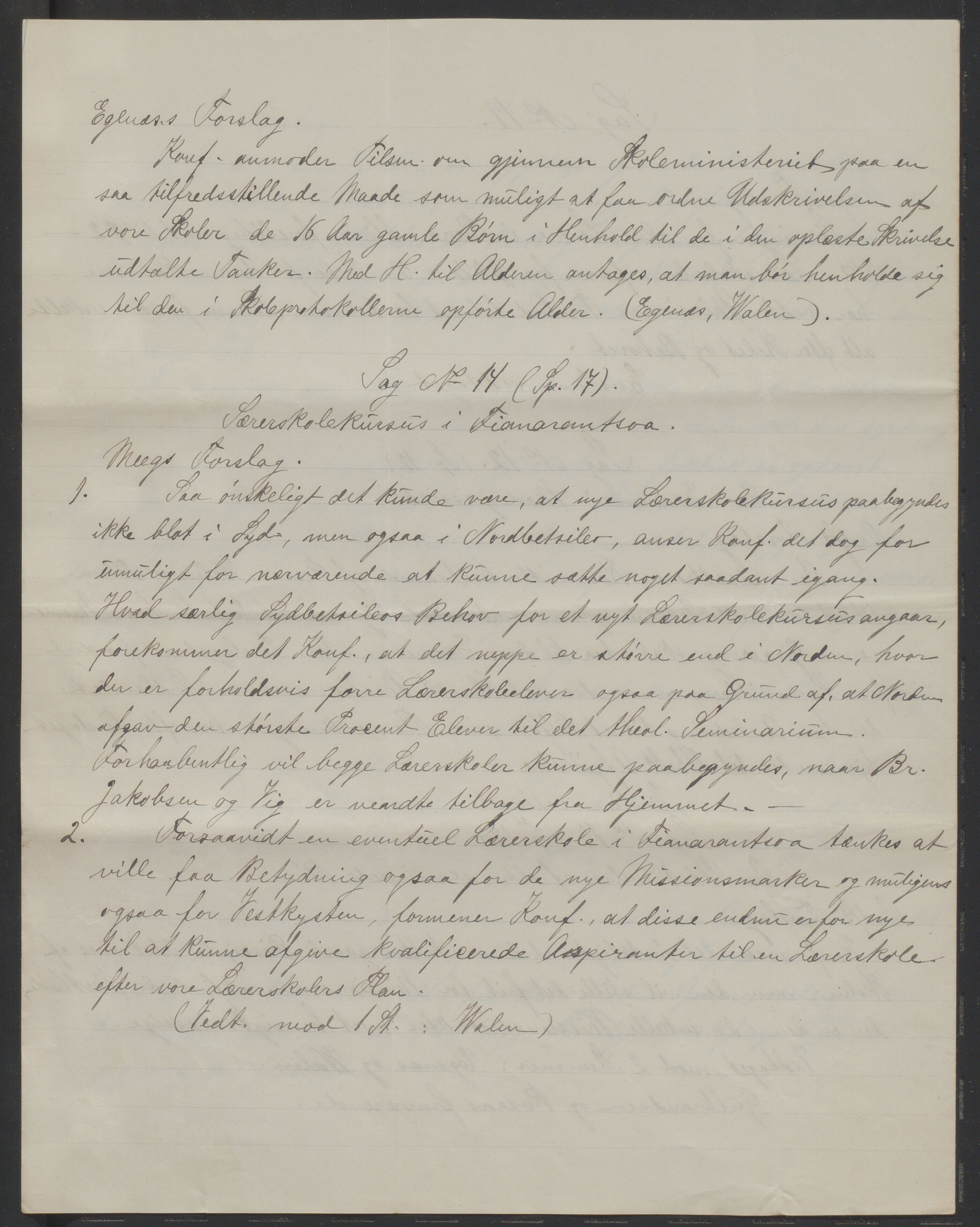 Det Norske Misjonsselskap - hovedadministrasjonen, VID/MA-A-1045/D/Da/Daa/L0038/0001: Konferansereferat og årsberetninger / Konferansereferat fra Madagaskar Innland., 1890