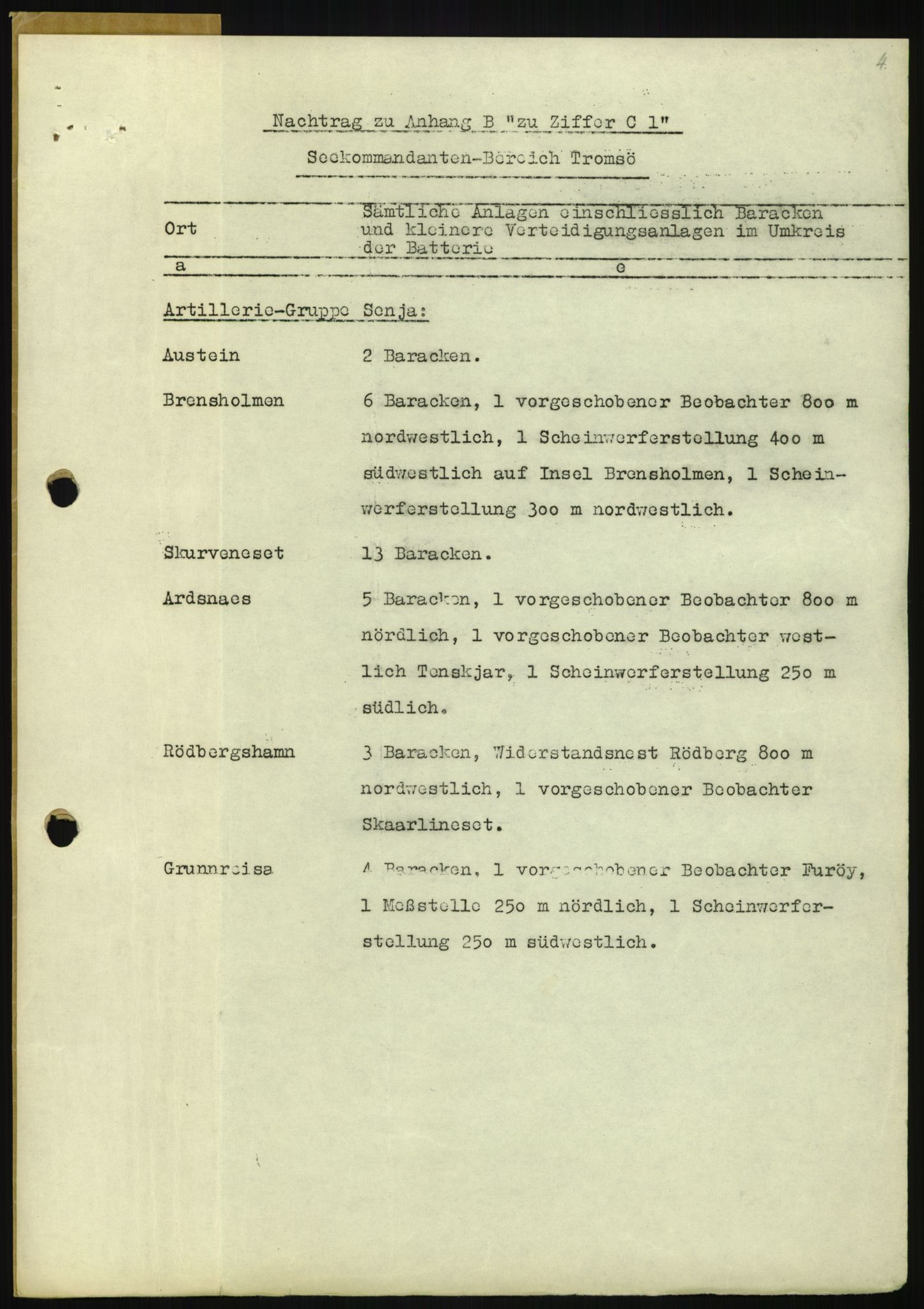 Forsvaret, Generalinspektør og sjefen for Kystartilleriet, AV/RA-RAFA-2045/F/Fa/L0016: Tyske oversiktskarter over festningsanlegg, 1940-1945, p. 17