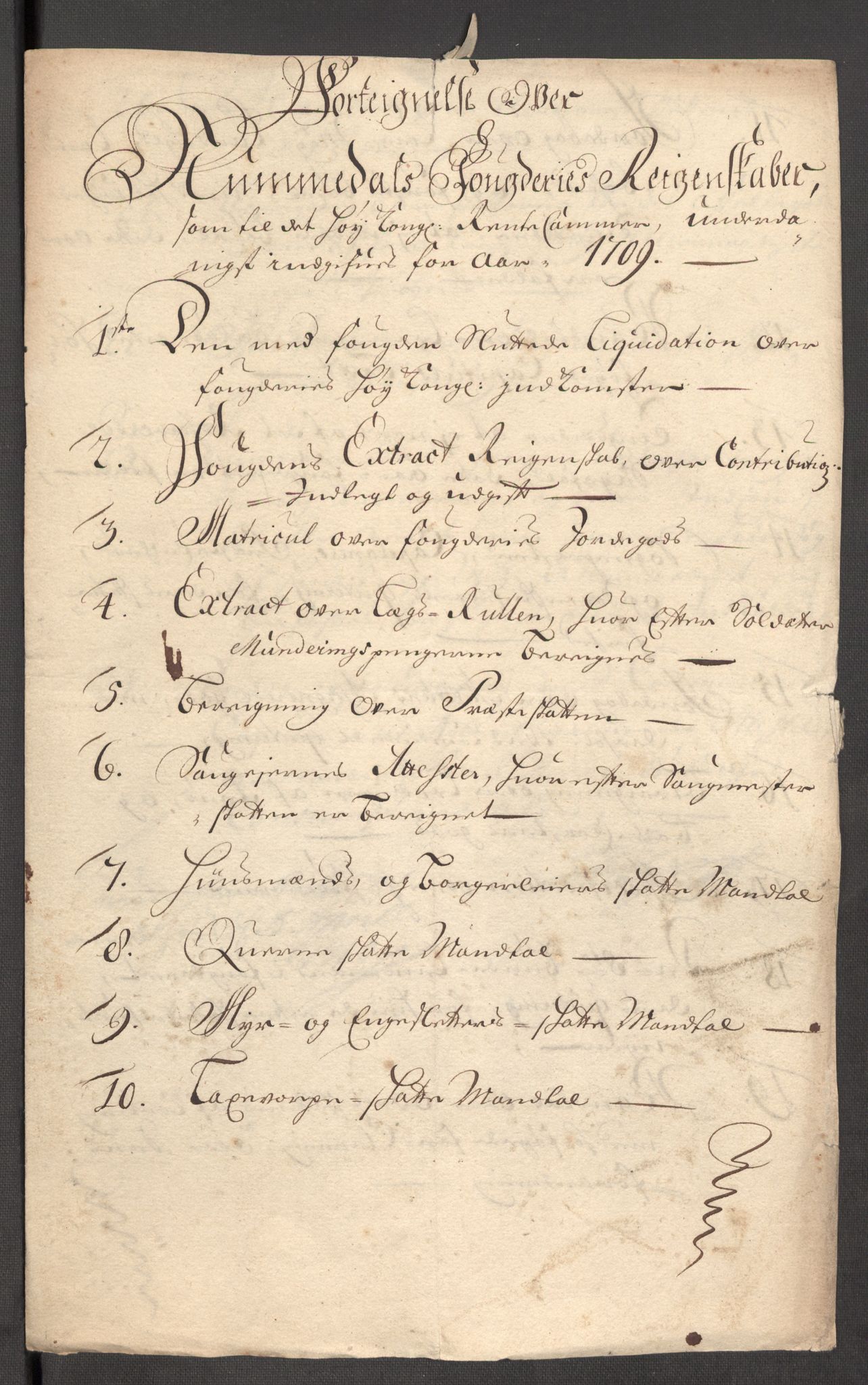 Rentekammeret inntil 1814, Reviderte regnskaper, Fogderegnskap, RA/EA-4092/R64/L4431: Fogderegnskap Namdal, 1709-1710, p. 18