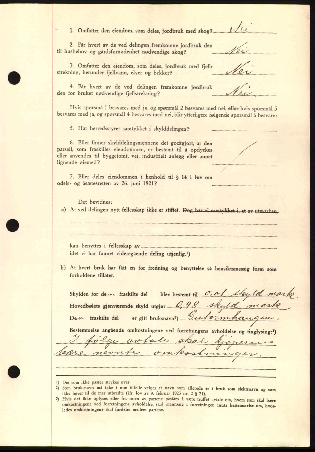 Romsdal sorenskriveri, AV/SAT-A-4149/1/2/2C: Mortgage book no. A13, 1942-1943, Diary no: : 2239/1942