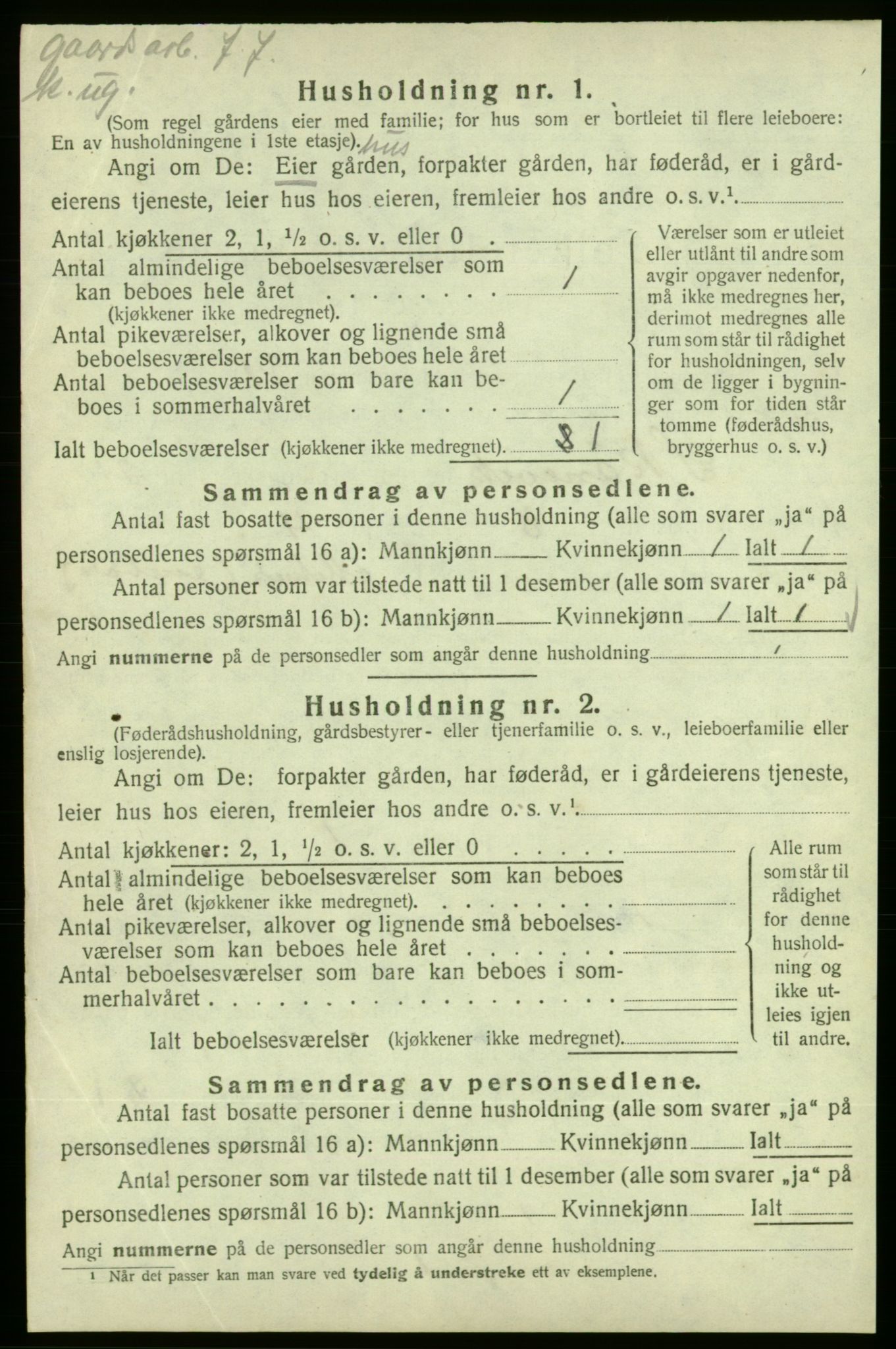 SAB, 1920 census for Skånevik, 1920, p. 2243