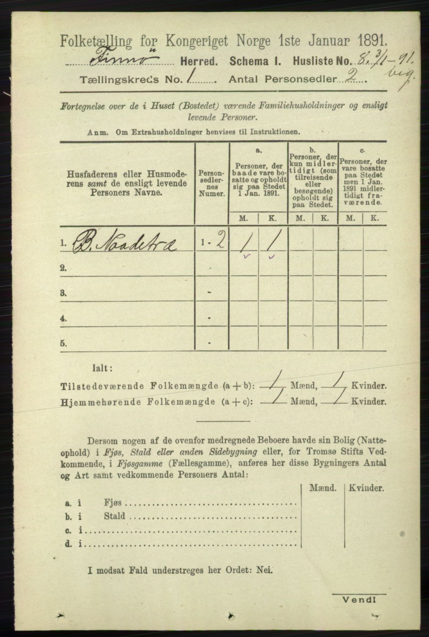 RA, 1891 census for 1141 Finnøy, 1891, p. 31