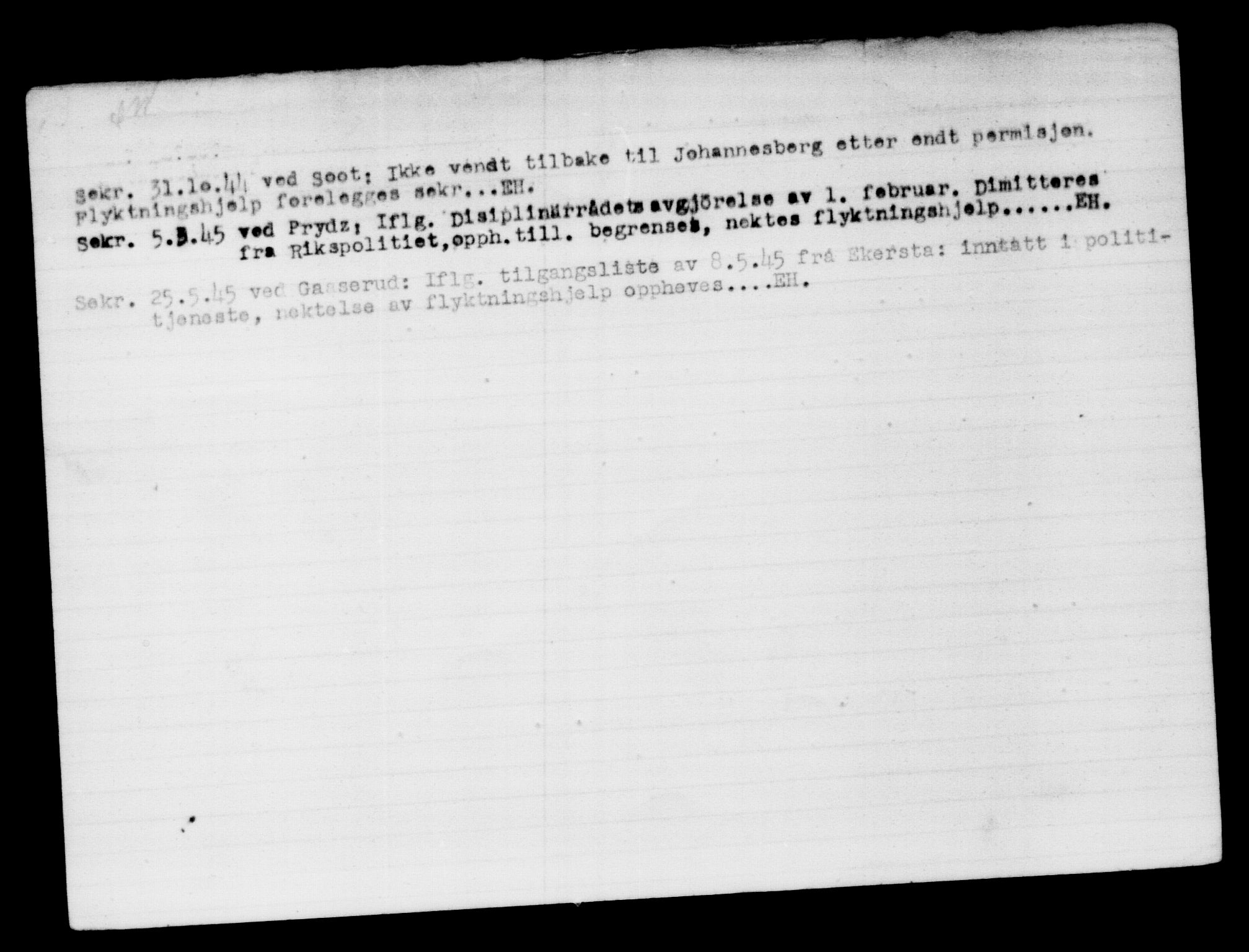 Utenriksstasjonene, Legasjonen i Stockholm, Flyktningkontoret, AV/RA-S-6753/V/Va/L0011: Kjesäterkartoteket, flyktninger med registreringsnr. 25300-28349, 1940-1945, p. 1787
