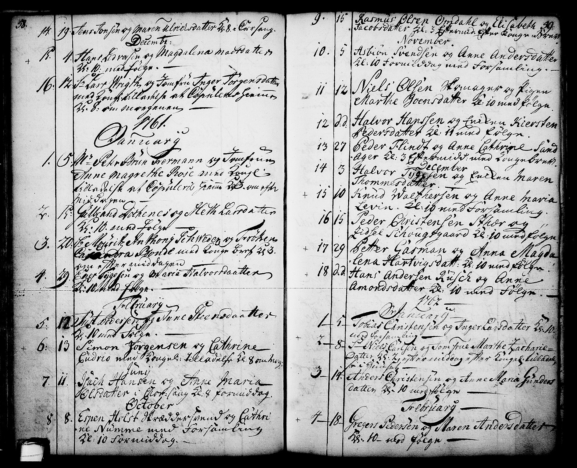 Skien kirkebøker, SAKO/A-302/F/Fa/L0003: Parish register (official) no. 3, 1755-1791, p. 58-59
