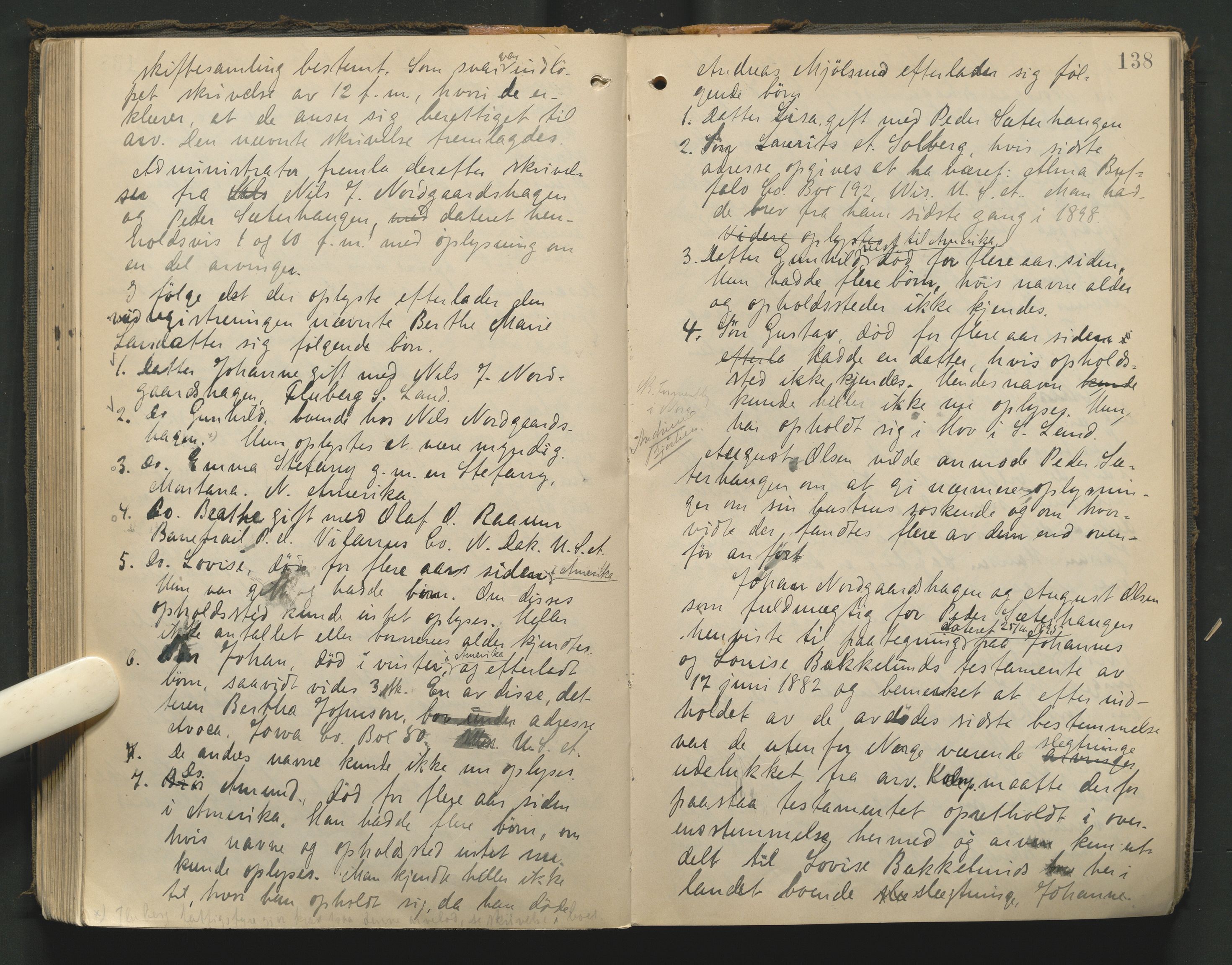 Toten tingrett, AV/SAH-TING-006/J/Jb/L0008: Skiftebehandlingsprotokoll - Biri, 1900-1923, p. 138
