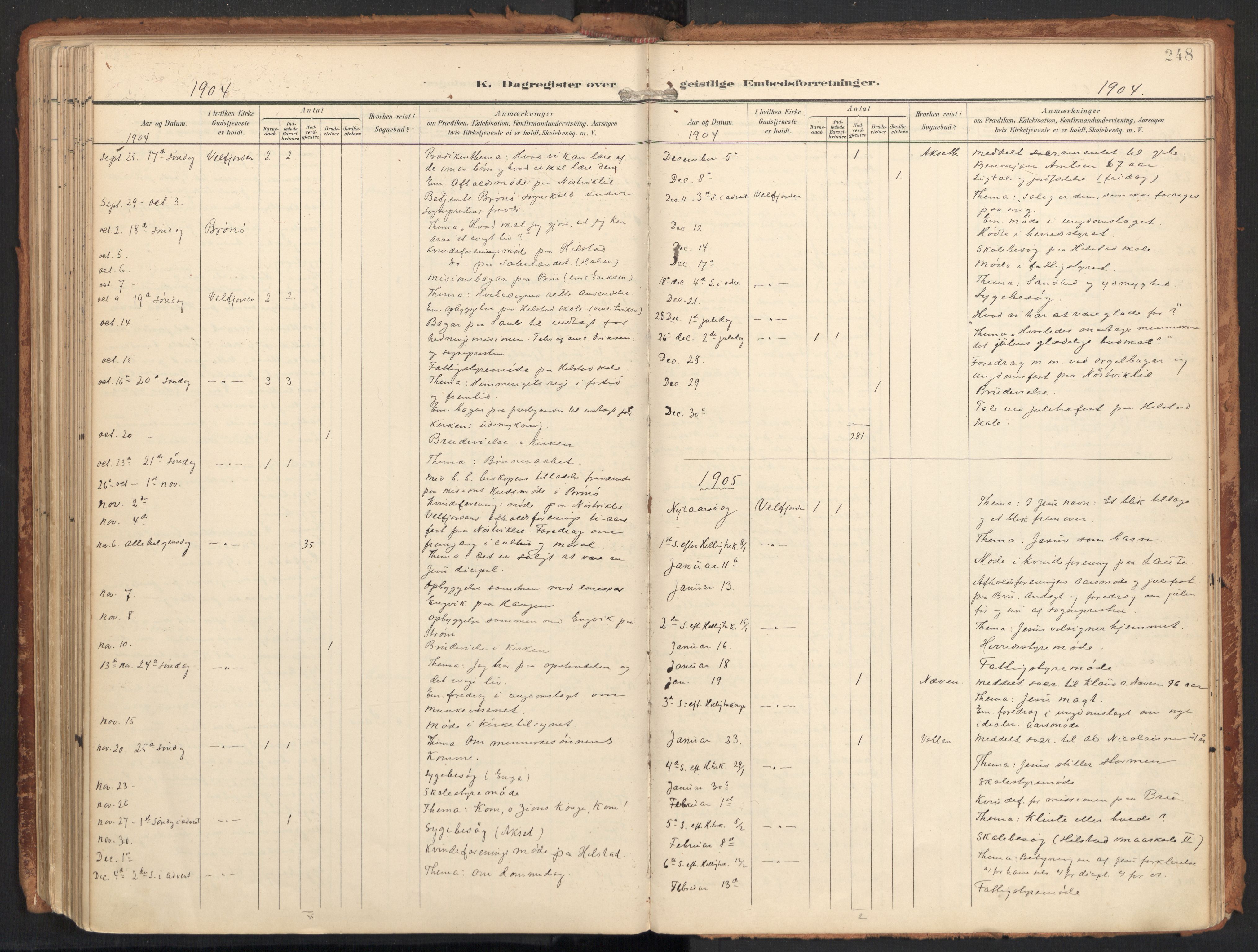 Ministerialprotokoller, klokkerbøker og fødselsregistre - Nordland, SAT/A-1459/814/L0227: Parish register (official) no. 814A08, 1899-1920, p. 248