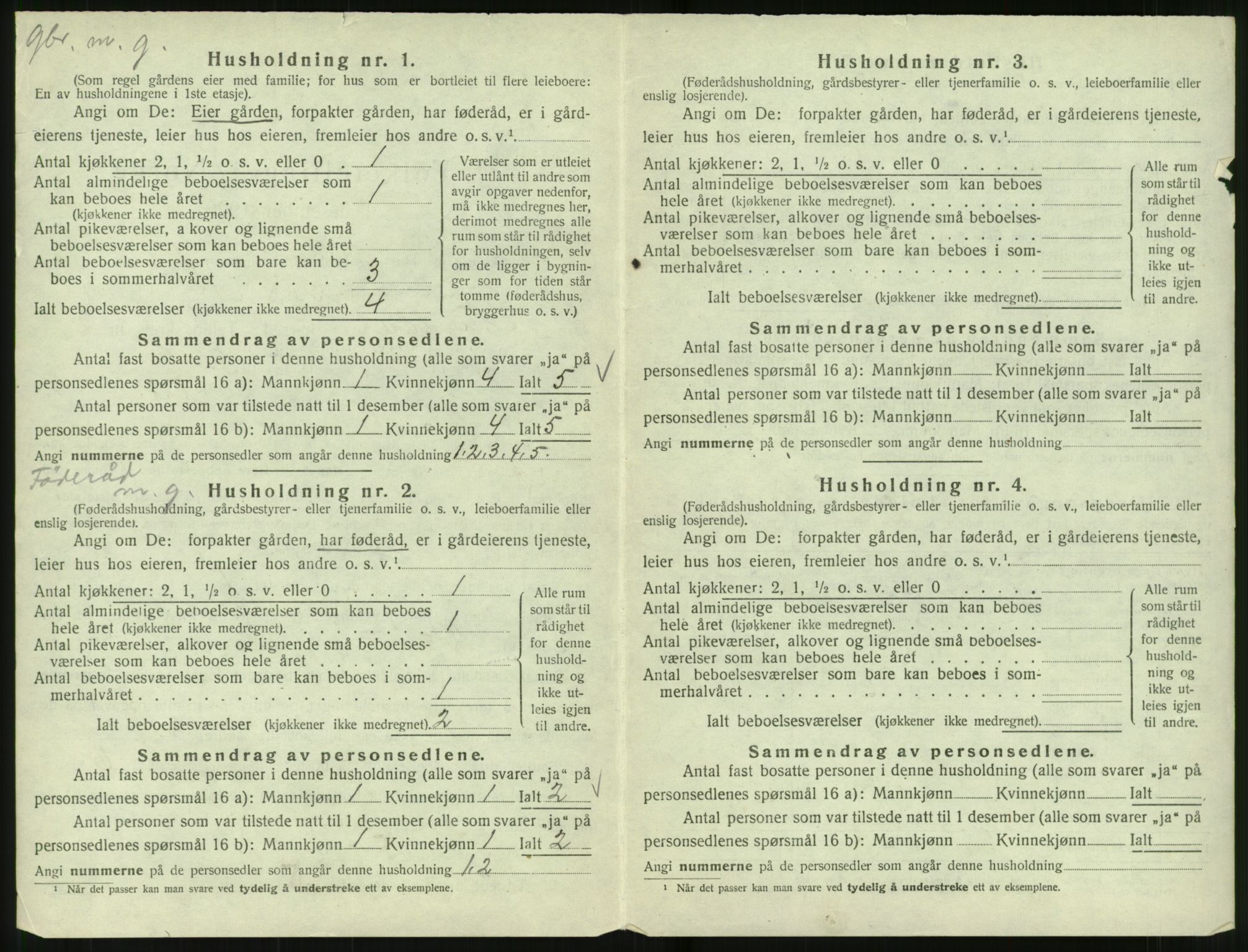 SAT, 1920 census for Norddal, 1920, p. 150