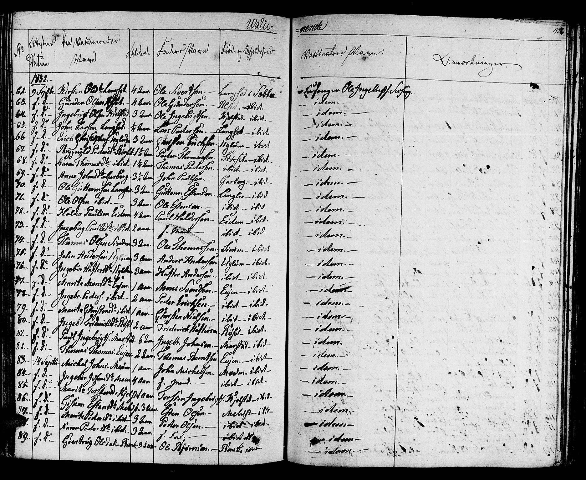 Ministerialprotokoller, klokkerbøker og fødselsregistre - Sør-Trøndelag, AV/SAT-A-1456/695/L1143: Parish register (official) no. 695A05 /1, 1824-1842, p. 456