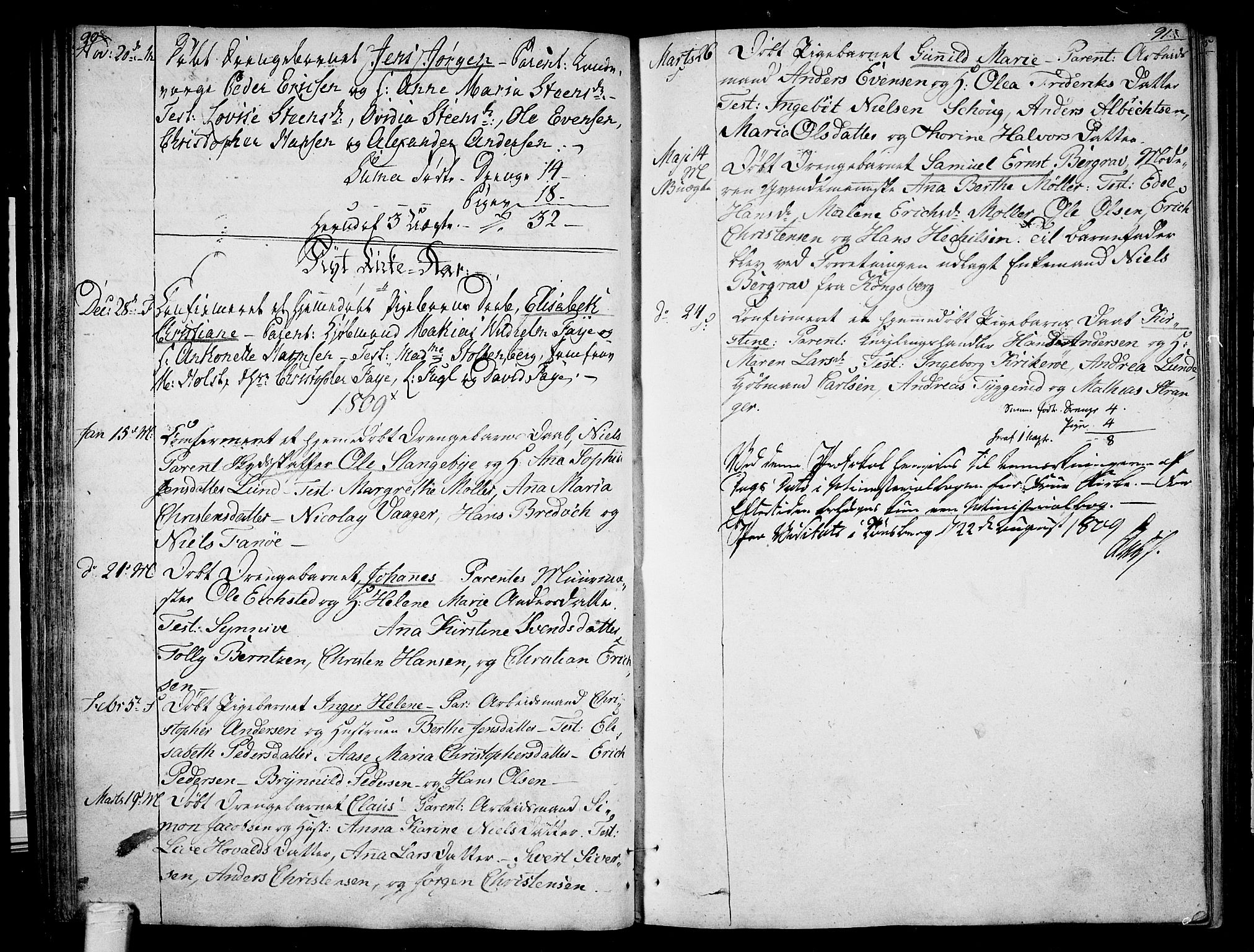 Tønsberg kirkebøker, SAKO/A-330/F/Fb/L0002: Parish register (official) no. II 2, 1797-1809, p. 90-91