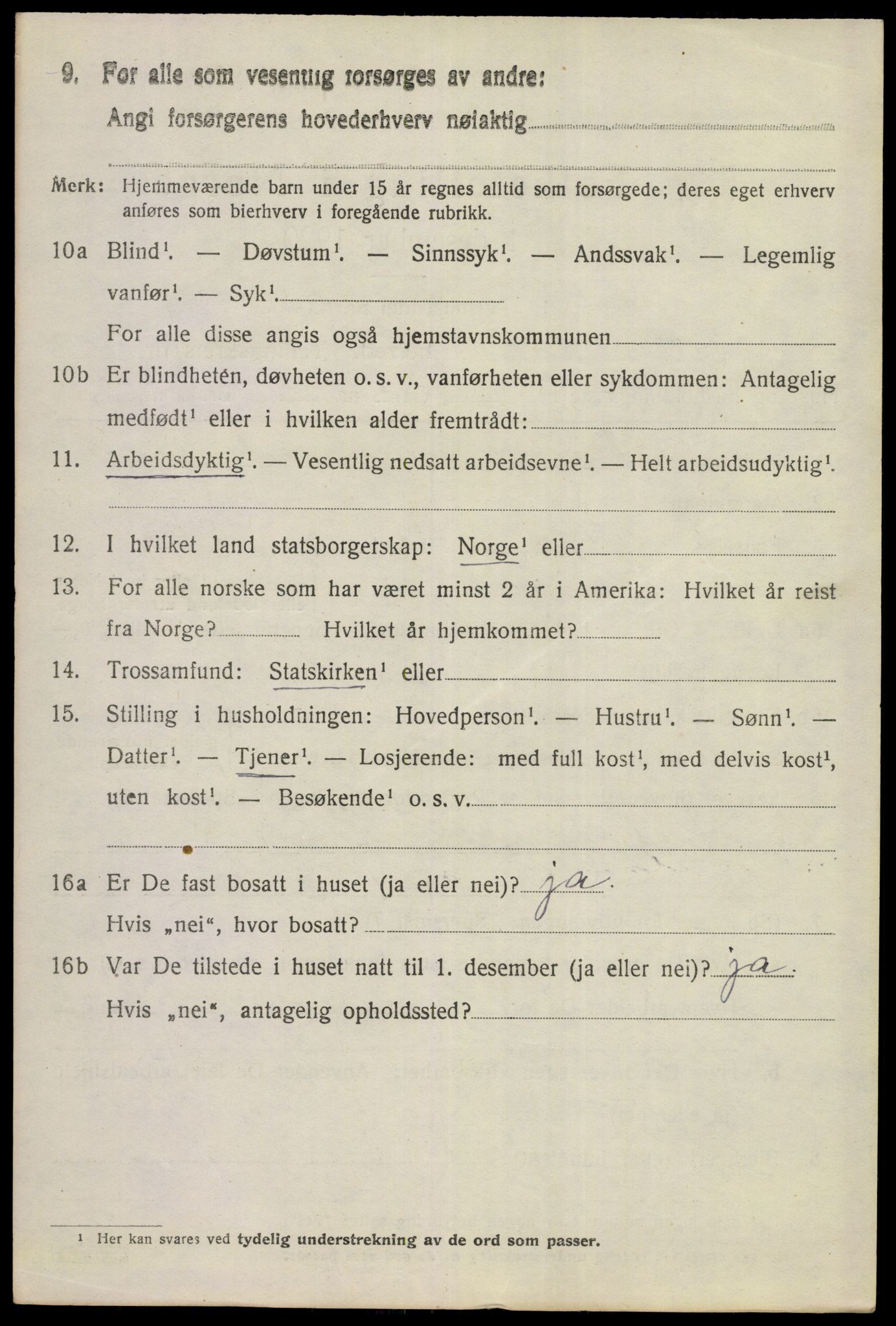 SAKO, 1920 census for Hemsedal, 1920, p. 549