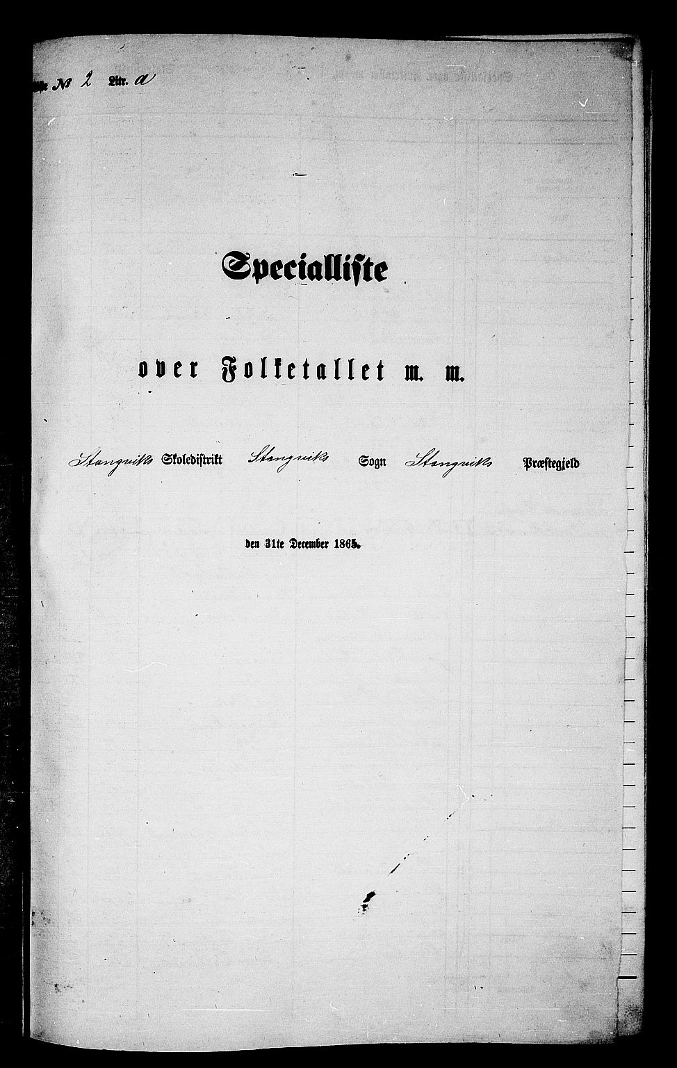 RA, 1865 census for Stangvik, 1865, p. 32