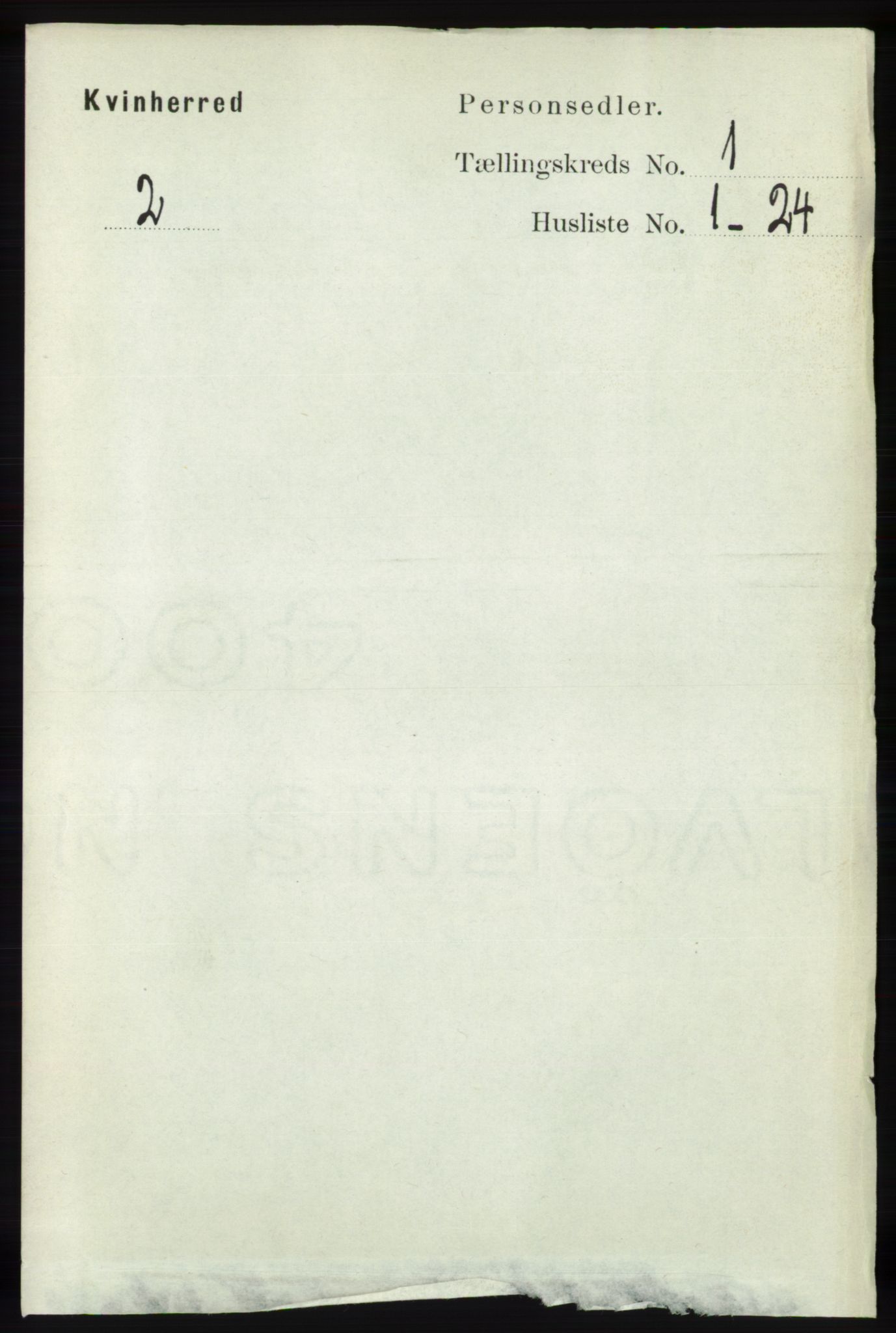 RA, 1891 census for 1224 Kvinnherad, 1891, p. 119