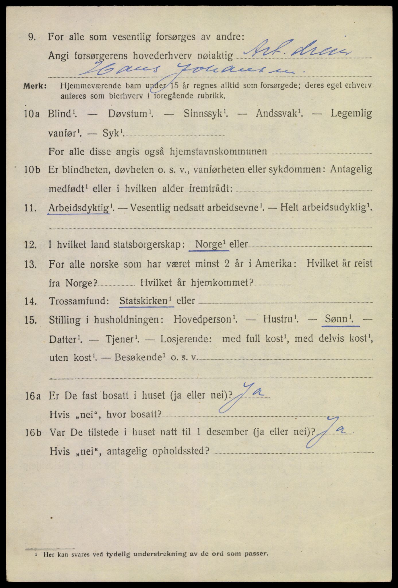 SAKO, 1920 census for Horten, 1920, p. 25430
