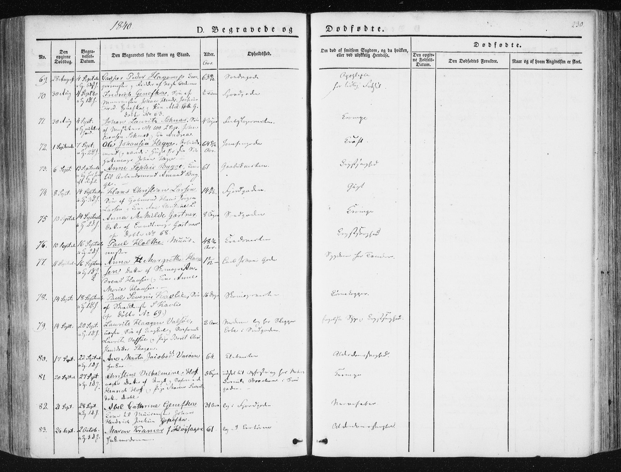 Ministerialprotokoller, klokkerbøker og fødselsregistre - Sør-Trøndelag, AV/SAT-A-1456/602/L0110: Parish register (official) no. 602A08, 1840-1854, p. 230