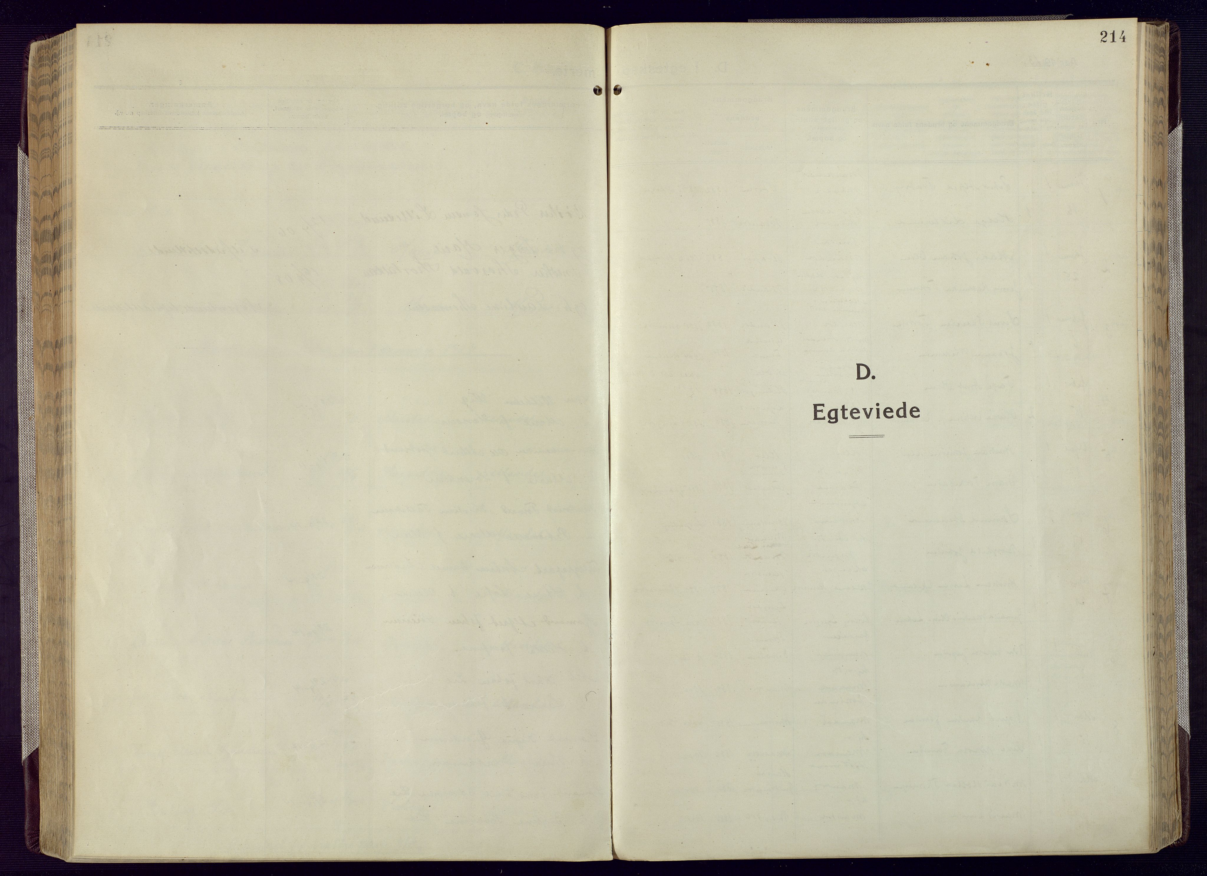 Mandal sokneprestkontor, SAK/1111-0030/F/Fa/Fac/L0001: Parish register (official) no. A 1, 1913-1925, p. 214