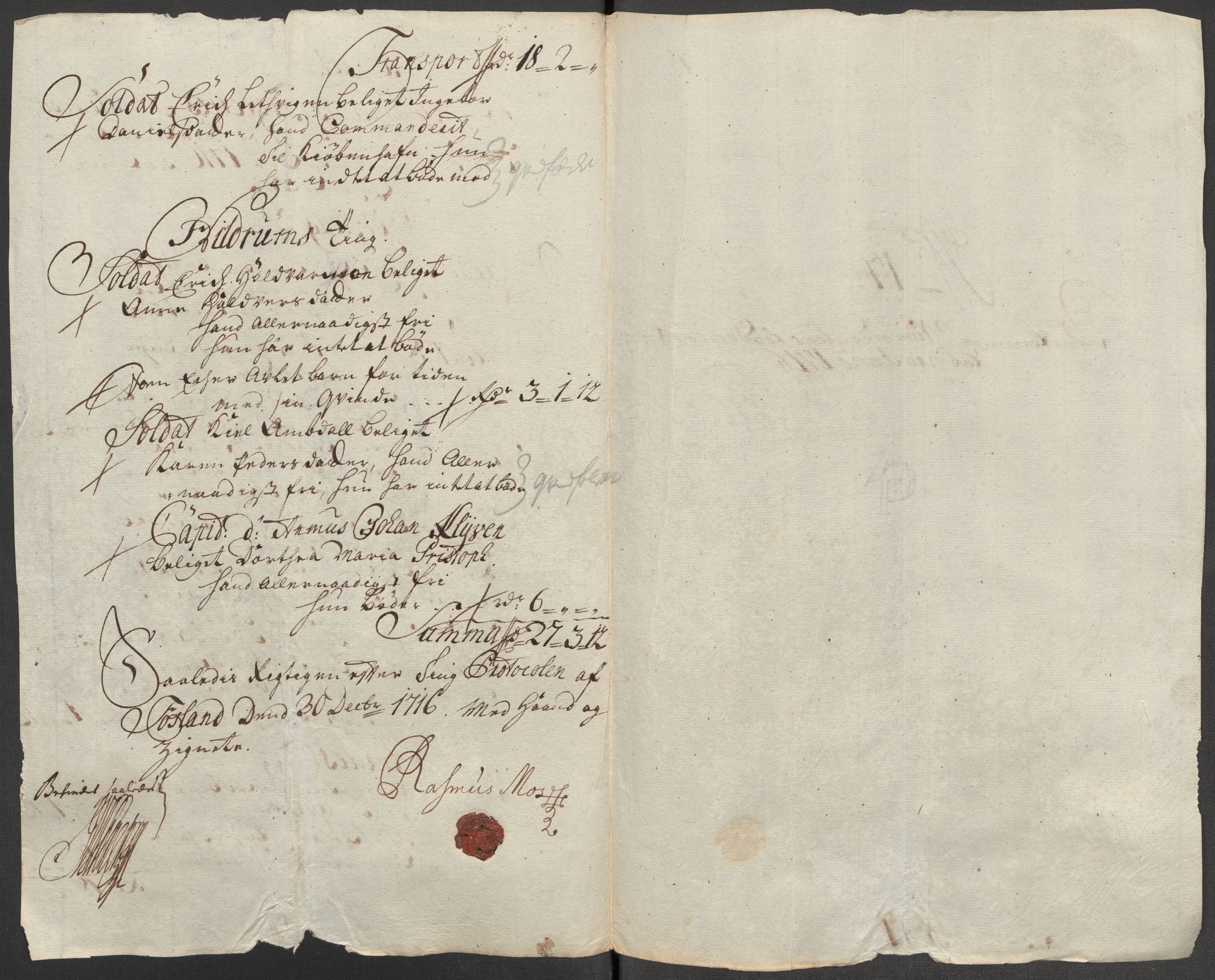 Rentekammeret inntil 1814, Reviderte regnskaper, Fogderegnskap, AV/RA-EA-4092/R64/L4437: Fogderegnskap Namdal, 1716, p. 169