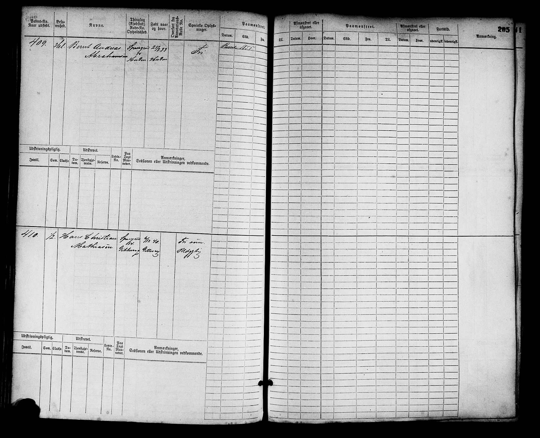 Mandal mønstringskrets, SAK/2031-0016/F/Fb/L0001: Hovedrulle nr 1-758, L-6, 1868-1902, p. 212