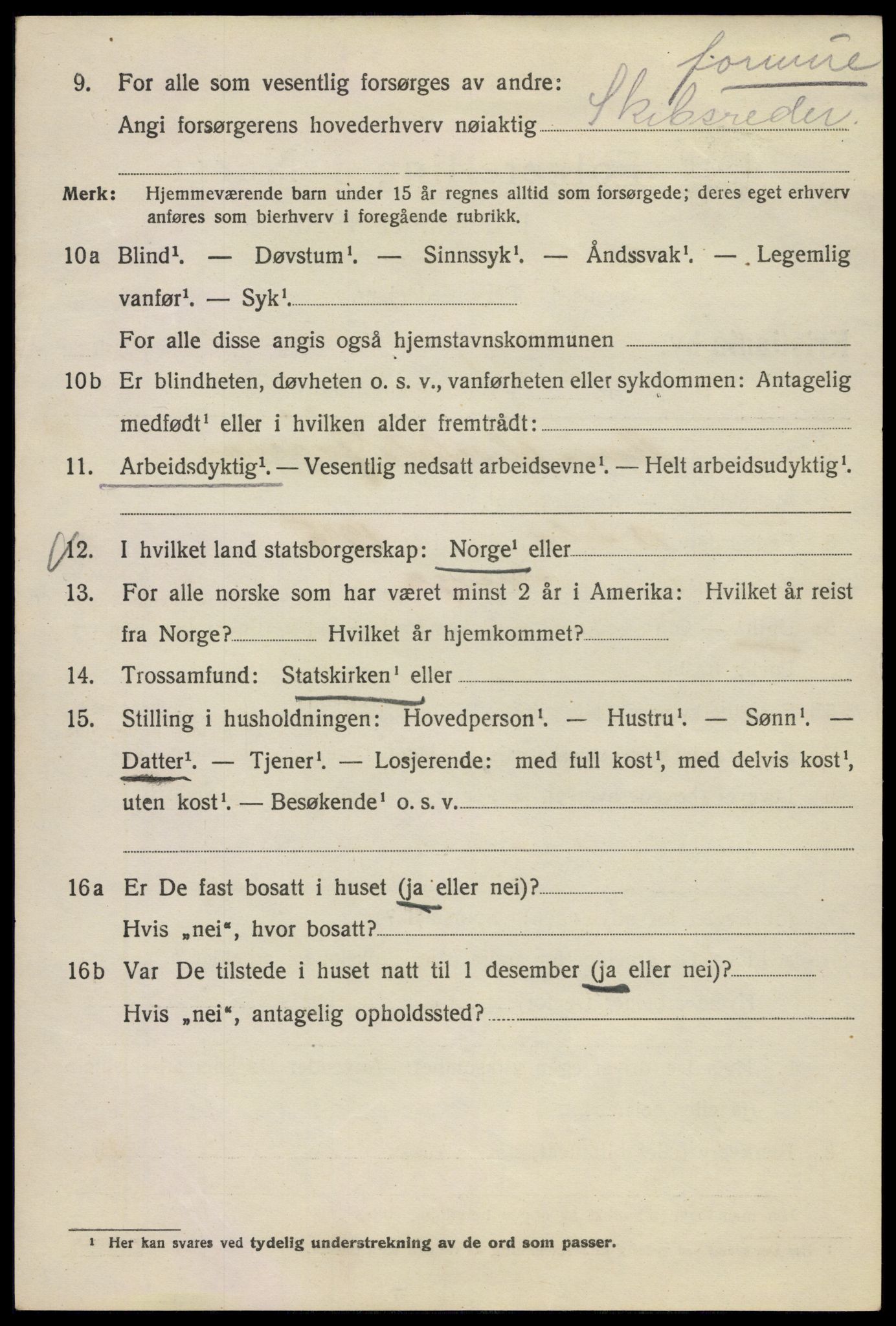 SAO, 1920 census for Kristiania, 1920, p. 266900