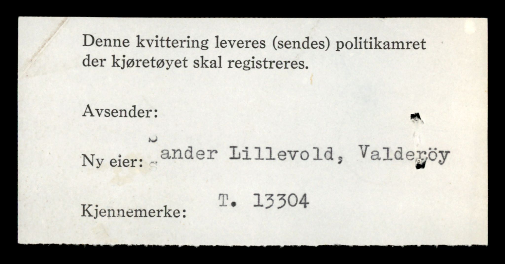 Møre og Romsdal vegkontor - Ålesund trafikkstasjon, AV/SAT-A-4099/F/Fe/L0038: Registreringskort for kjøretøy T 13180 - T 13360, 1927-1998, p. 2144