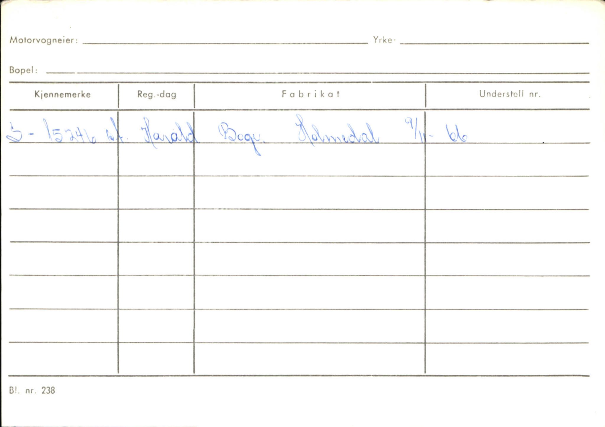 Statens vegvesen, Sogn og Fjordane vegkontor, SAB/A-5301/4/F/L0132: Eigarregister Askvoll A-Å. Balestrand A-Å, 1945-1975, p. 254