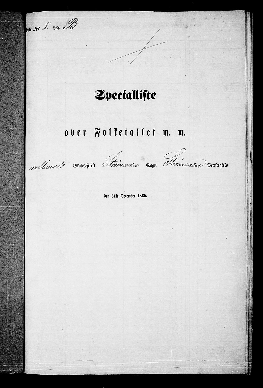 RA, 1865 census for Strømm, 1865, p. 29