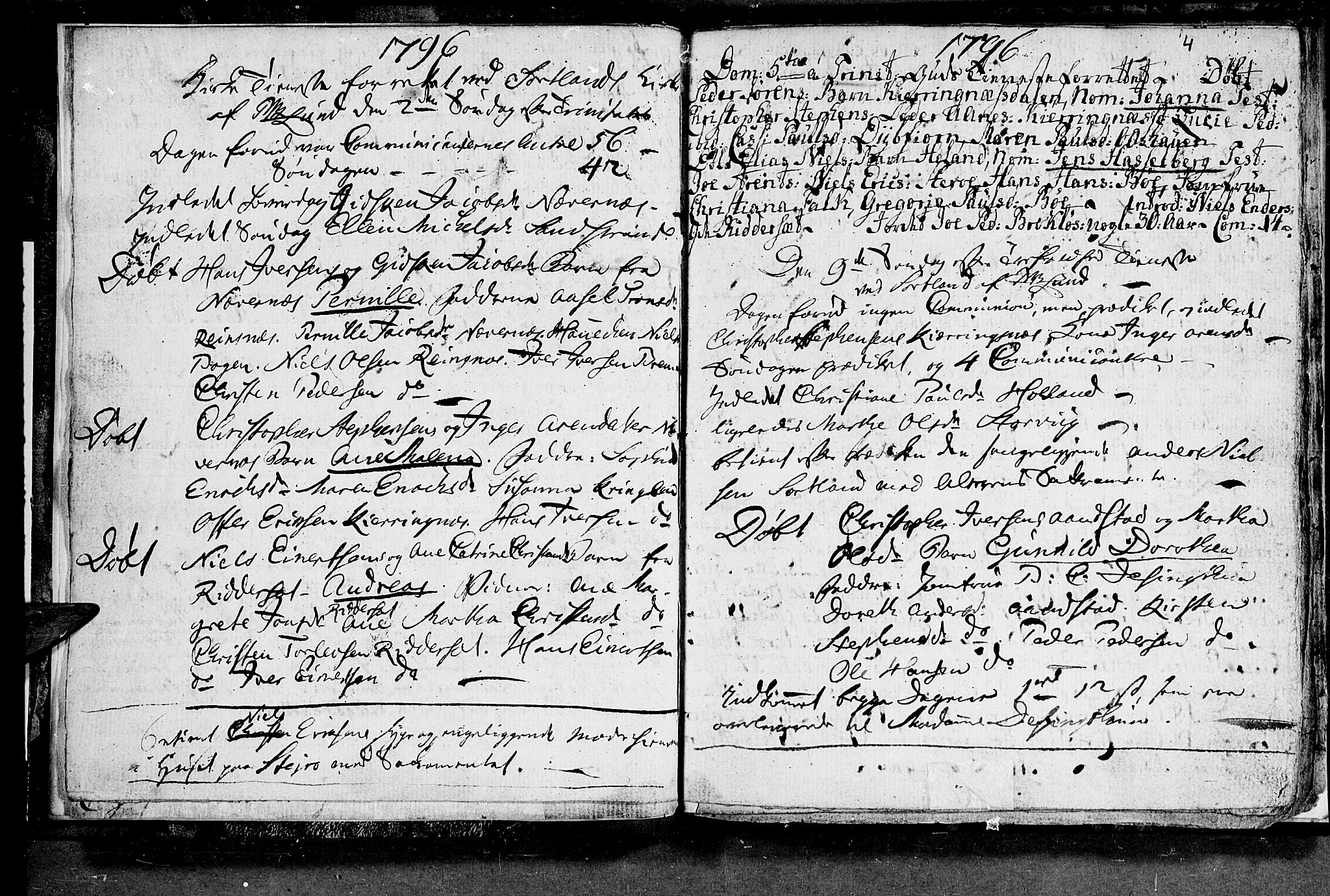 Ministerialprotokoller, klokkerbøker og fødselsregistre - Nordland, AV/SAT-A-1459/895/L1367: Parish register (official) no. 895A02, 1795-1811, p. 4