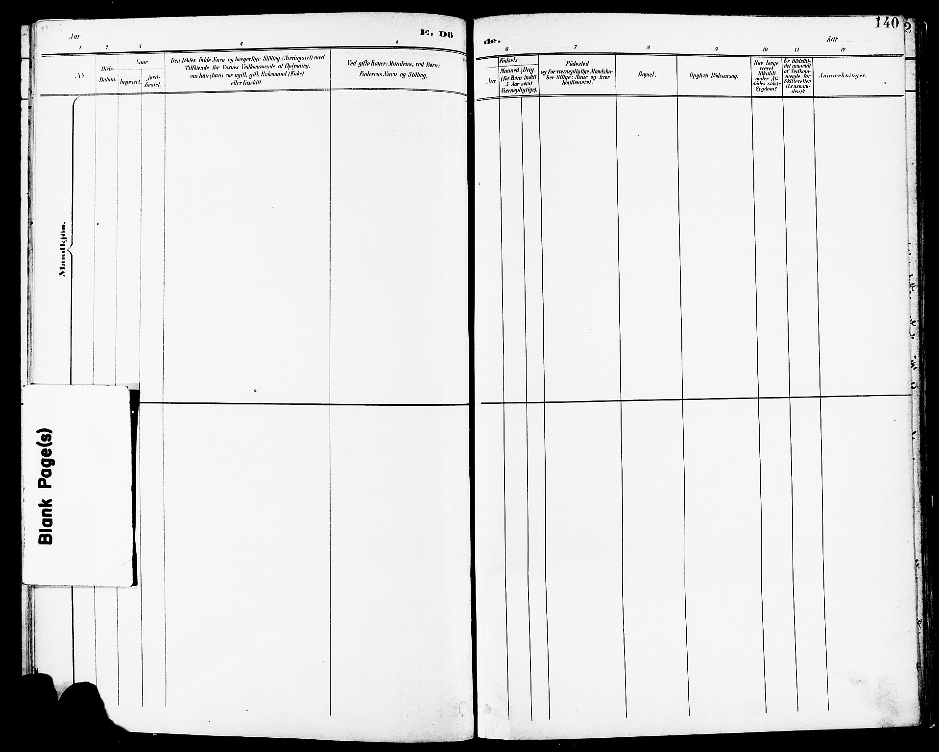 Høyland sokneprestkontor, SAST/A-101799/001/30BA/L0014: Parish register (official) no. A 12, 1890-1898, p. 140