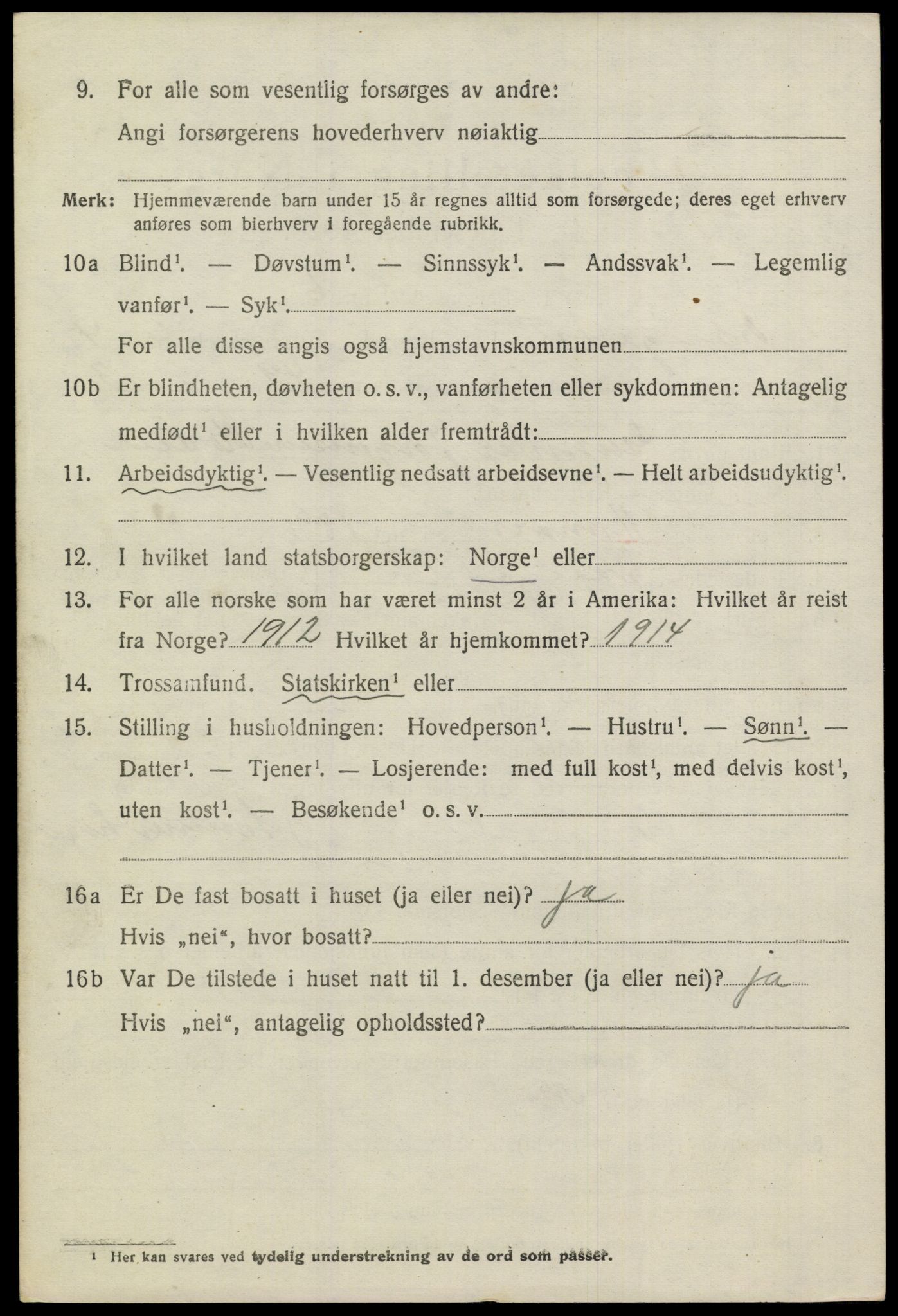 SAKO, 1920 census for Drangedal, 1920, p. 3688