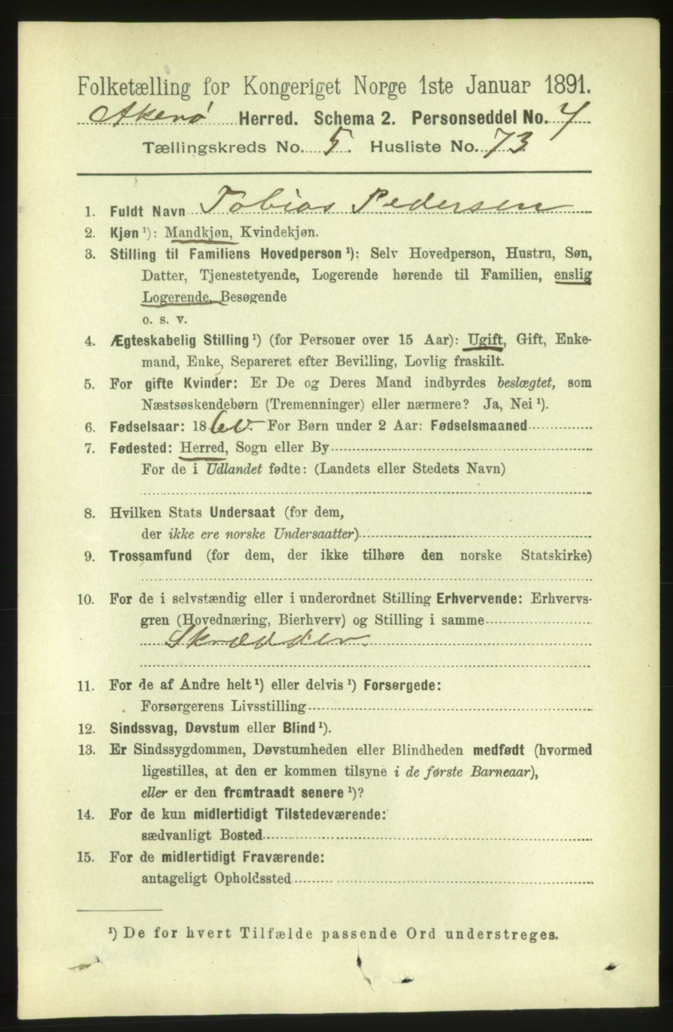 RA, 1891 census for 1545 Aukra, 1891, p. 2490