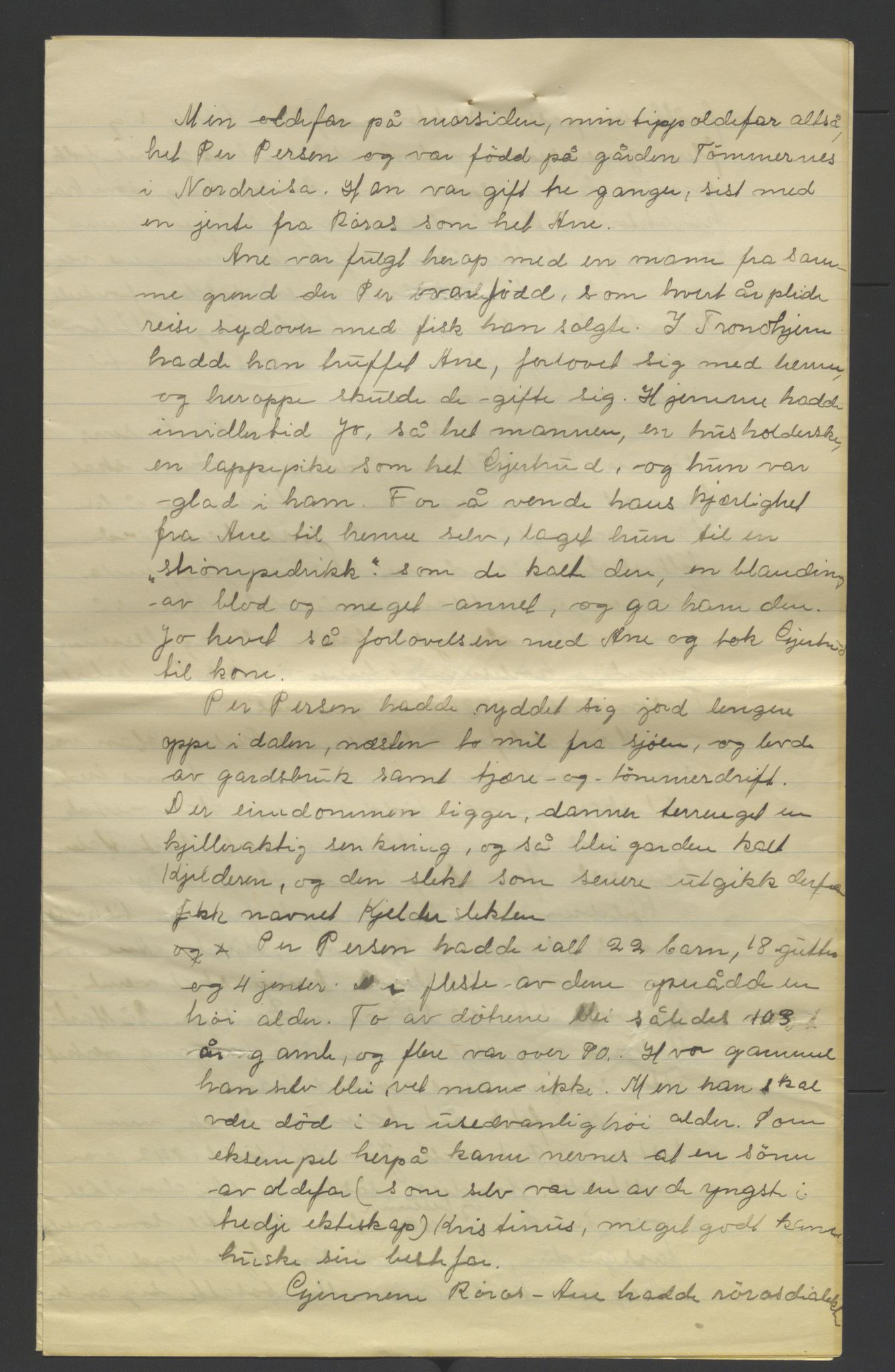 Slektsstiler fra Tromsø Amtsskole i Lyngen og Trondarnes folkehøgskole, AV/SATØ-P-0029/F/L0001: Slektsstiler, 1916-1920, p. 37