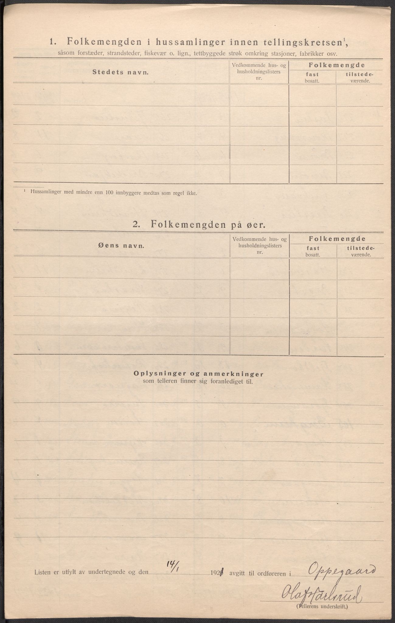 SAO, 1920 census for Oppegård, 1920, p. 22