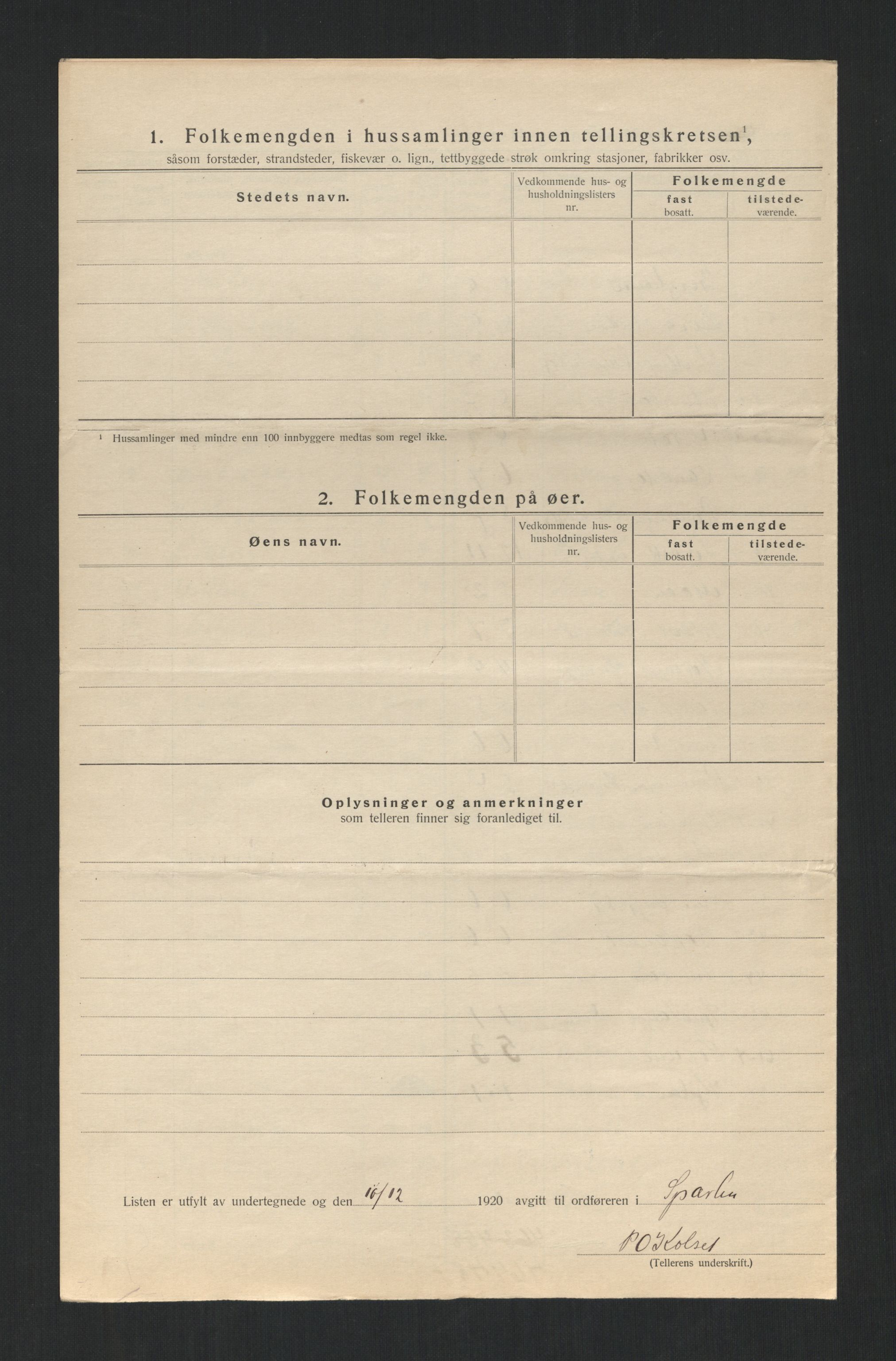 SAT, 1920 census for Sparbu, 1920, p. 17