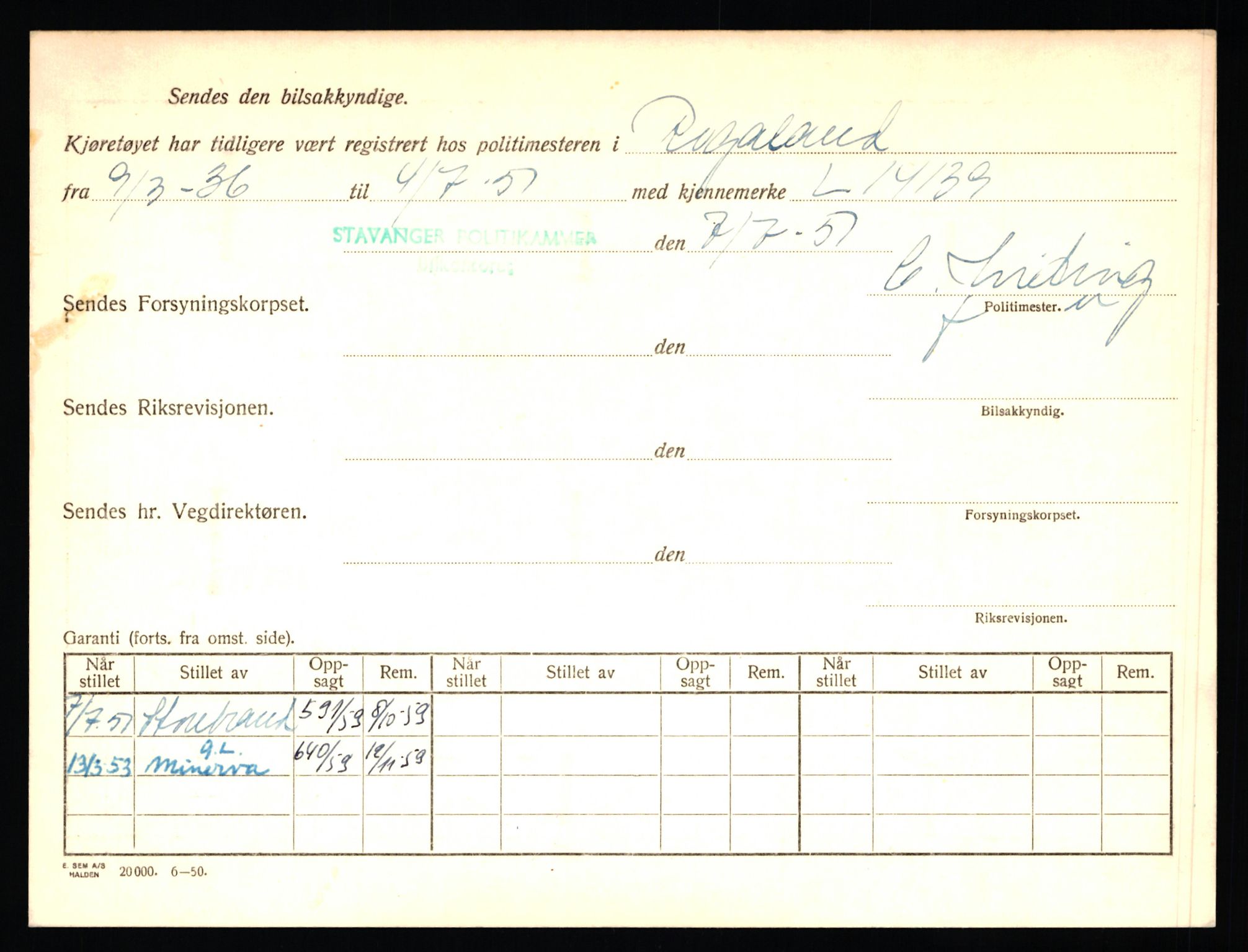 Stavanger trafikkstasjon, AV/SAST-A-101942/0/F/L0006: L-1700 - L-2149, 1930-1971, p. 1592