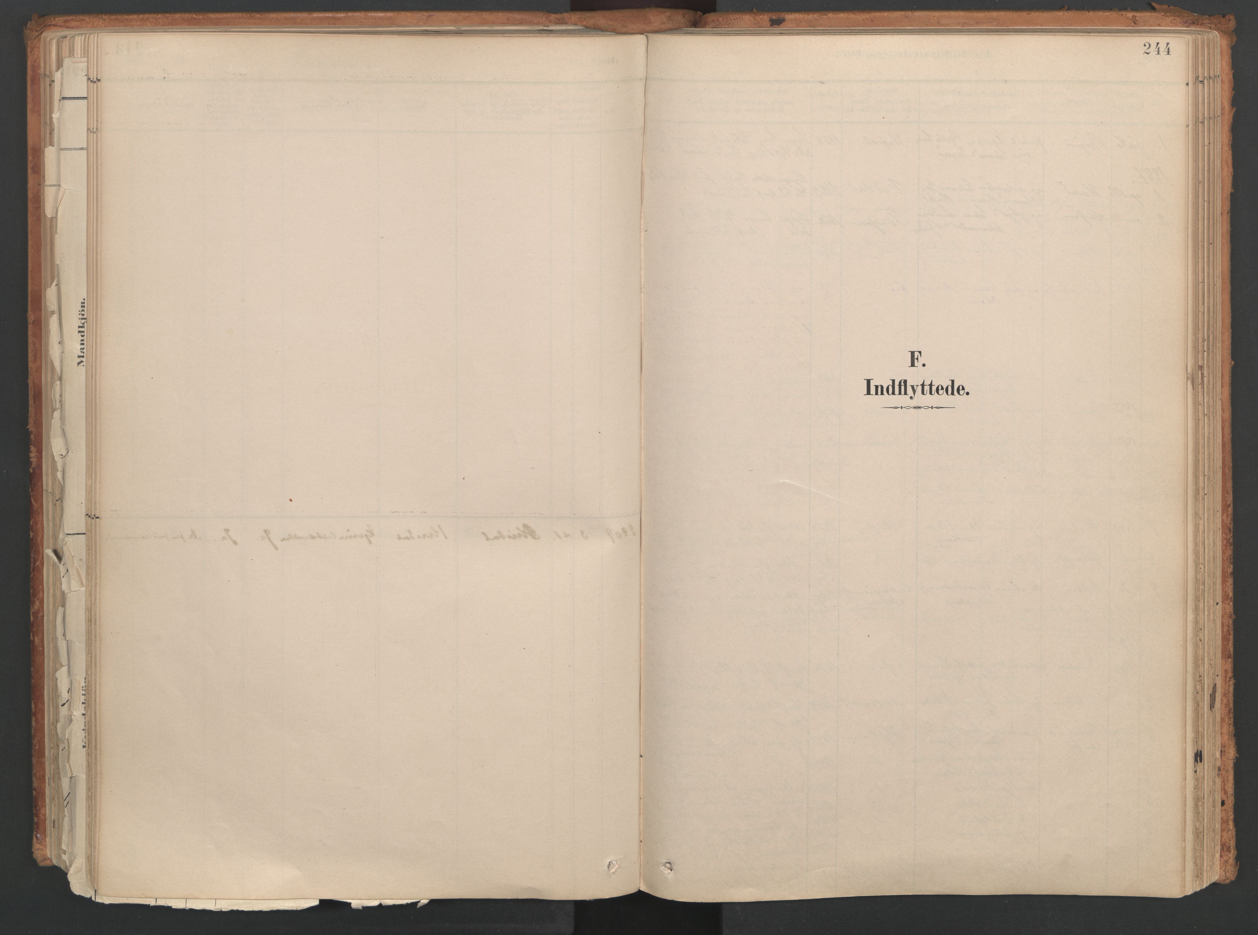 Ministerialprotokoller, klokkerbøker og fødselsregistre - Møre og Romsdal, SAT/A-1454/515/L0211: Parish register (official) no. 515A07, 1886-1910, p. 244