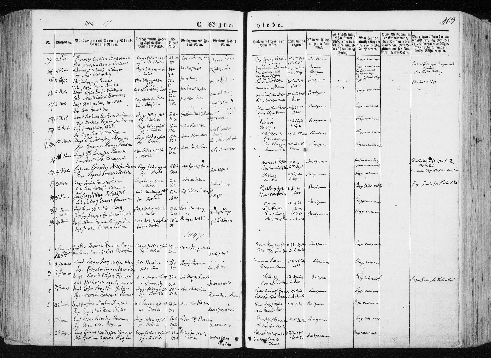 Ministerialprotokoller, klokkerbøker og fødselsregistre - Nord-Trøndelag, SAT/A-1458/709/L0074: Parish register (official) no. 709A14, 1845-1858, p. 403
