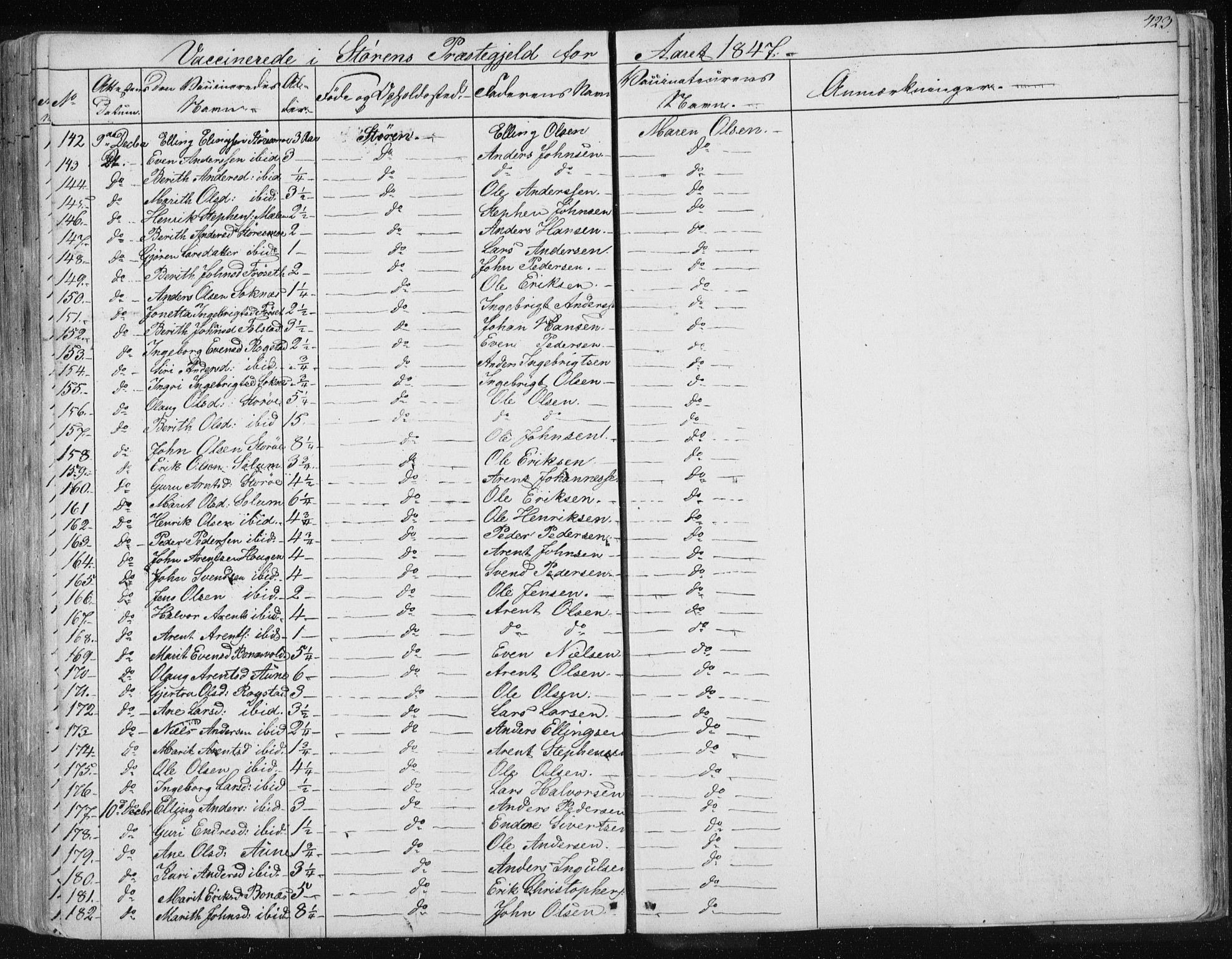 Ministerialprotokoller, klokkerbøker og fødselsregistre - Sør-Trøndelag, AV/SAT-A-1456/687/L0997: Parish register (official) no. 687A05 /1, 1843-1848, p. 423