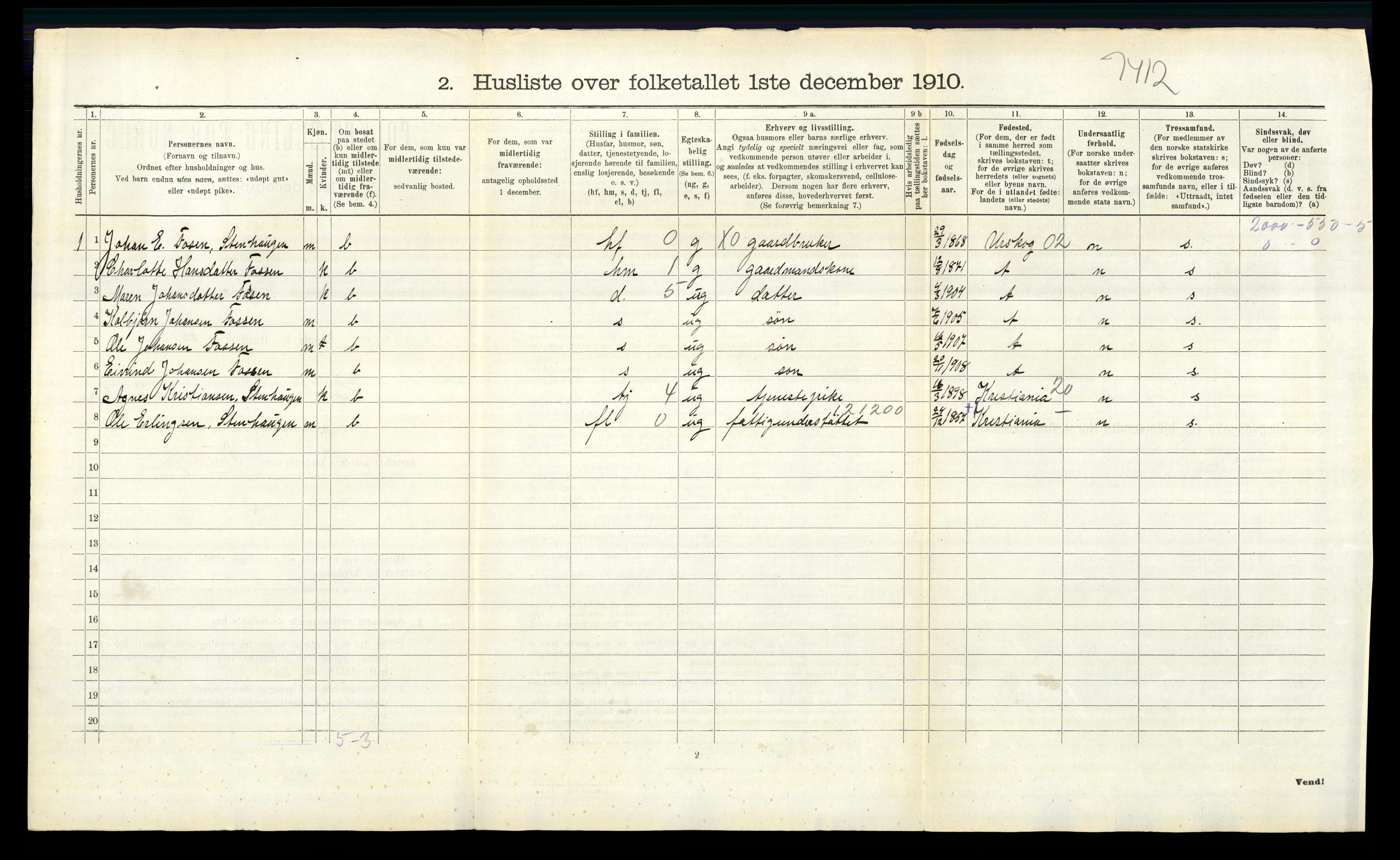 RA, 1910 census for Høland, 1910, p. 1078