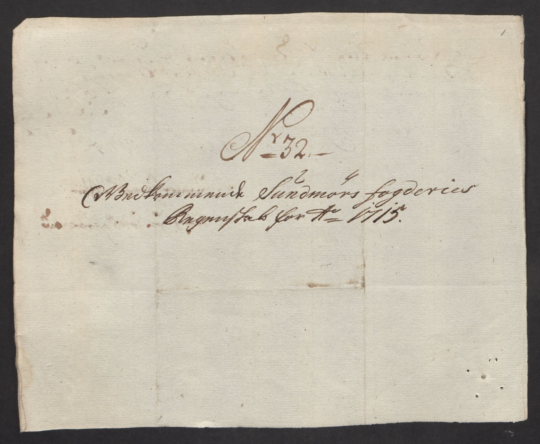 Rentekammeret inntil 1814, Reviderte regnskaper, Fogderegnskap, AV/RA-EA-4092/R54/L3567: Fogderegnskap Sunnmøre, 1715, p. 226