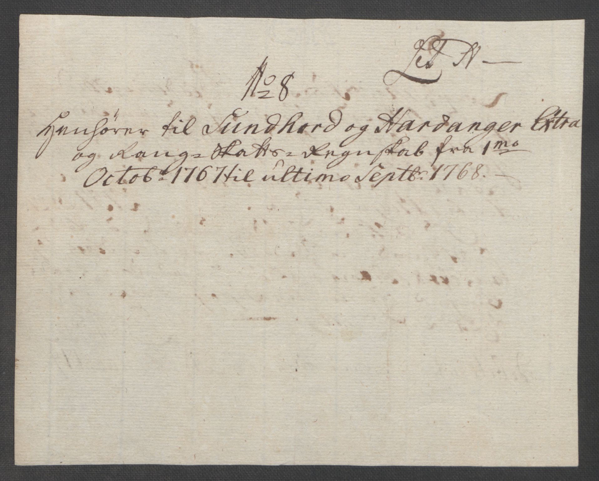 Rentekammeret inntil 1814, Reviderte regnskaper, Fogderegnskap, RA/EA-4092/R48/L3136: Ekstraskatten Sunnhordland og Hardanger, 1762-1772, p. 177