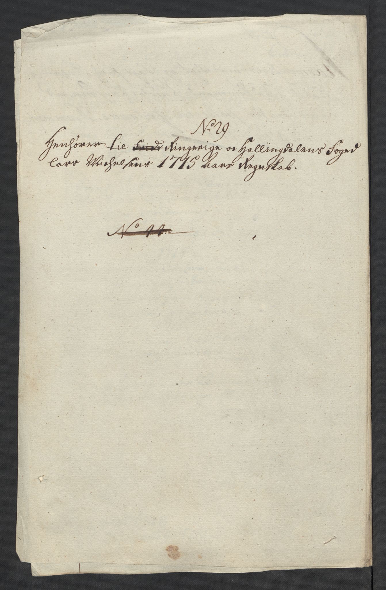 Rentekammeret inntil 1814, Reviderte regnskaper, Fogderegnskap, AV/RA-EA-4092/R23/L1473: Fogderegnskap Ringerike og Hallingdal, 1715, p. 263