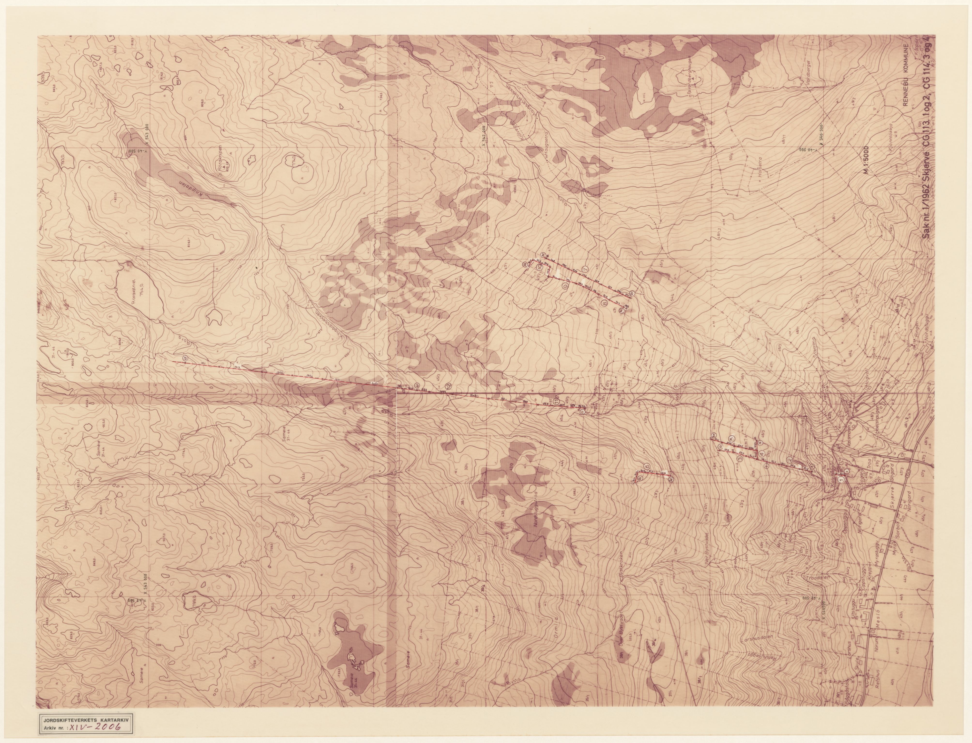 Jordskifteverkets kartarkiv, RA/S-3929/T, 1859-1988, p. 3166