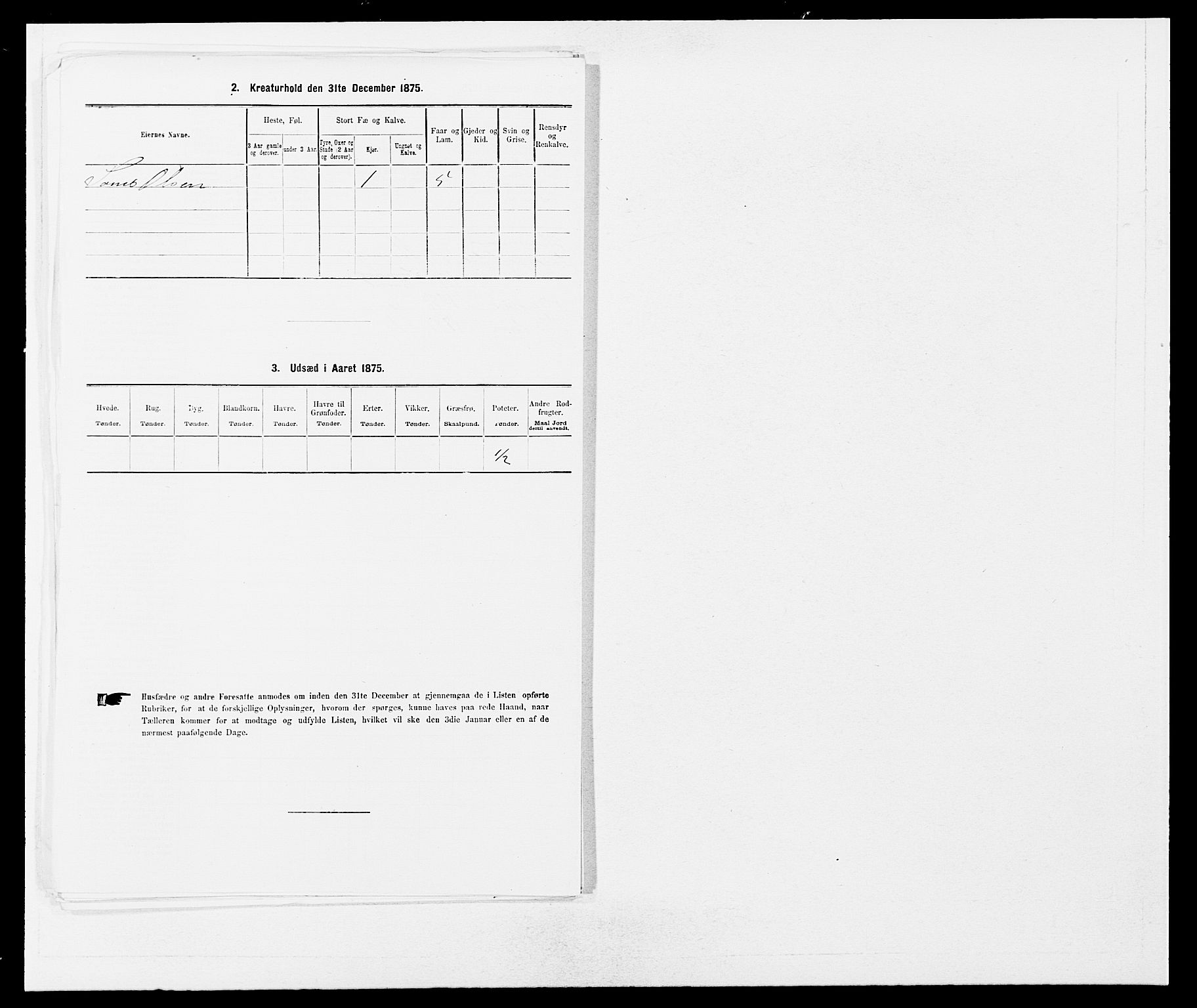 SAB, 1875 census for 1218P Finnås, 1875, p. 680